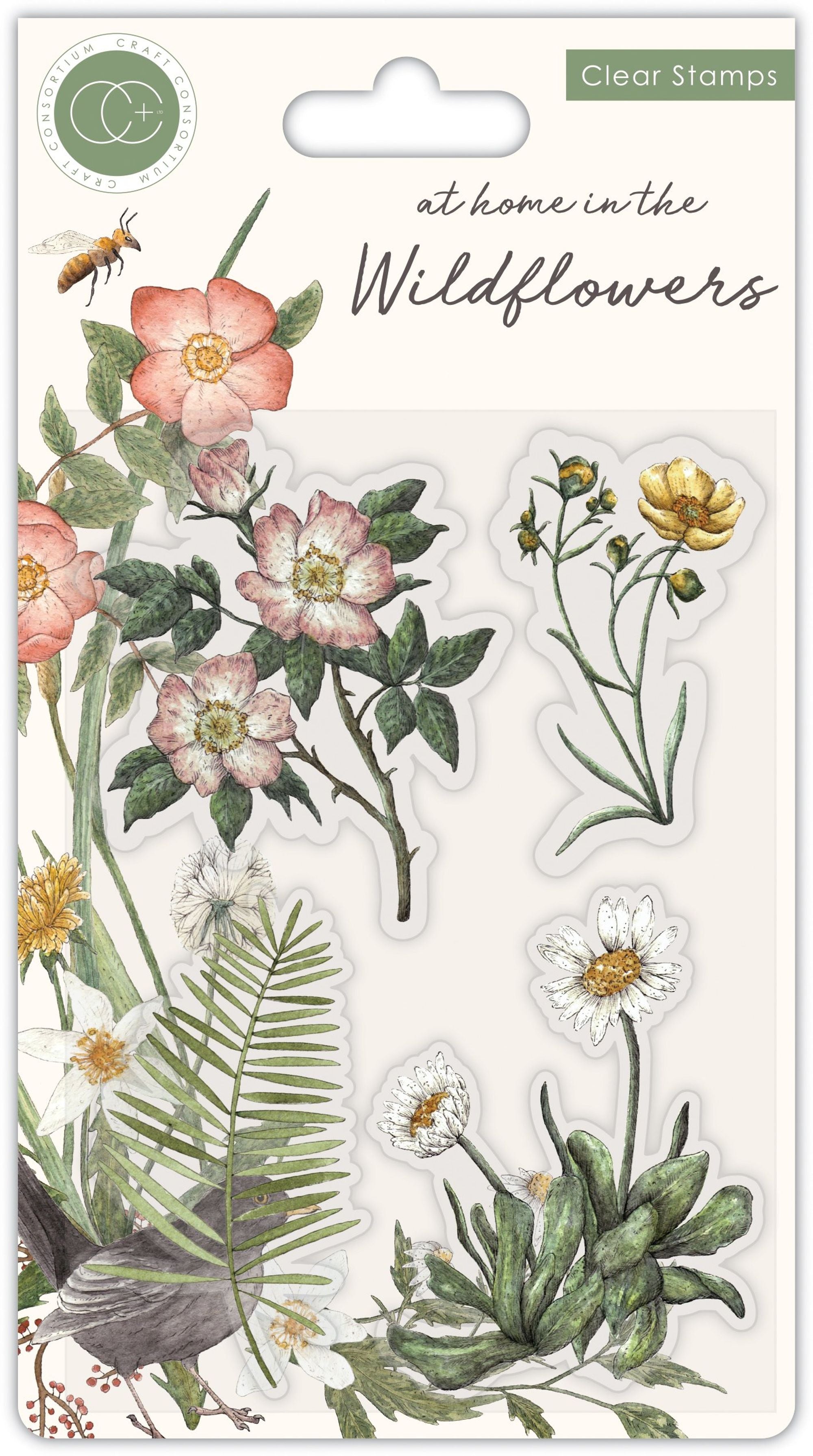 At home in the wildflowers - Stamp Set - Flora