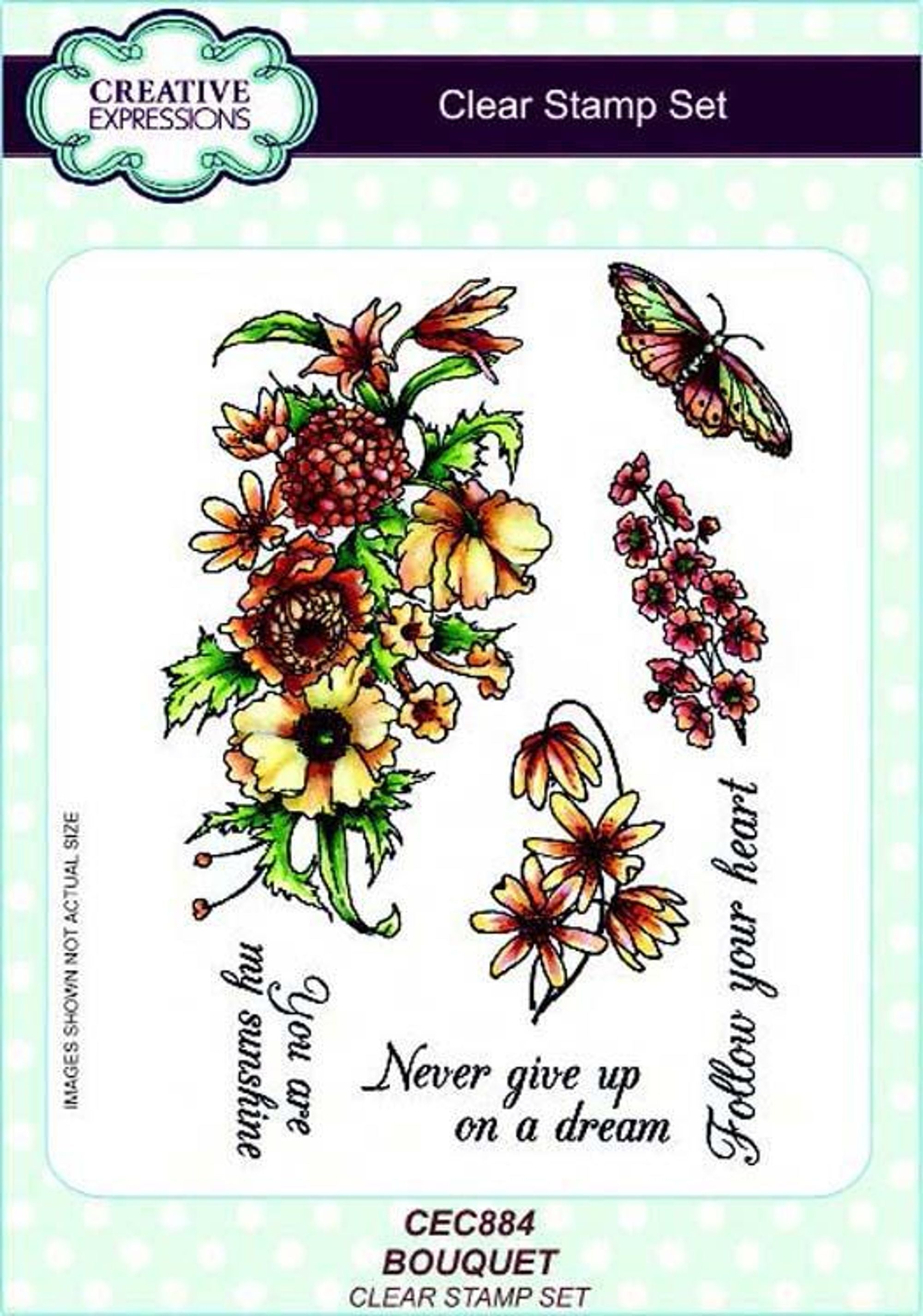 Creative Expressions A5 Clear Stamp Set Bouquet