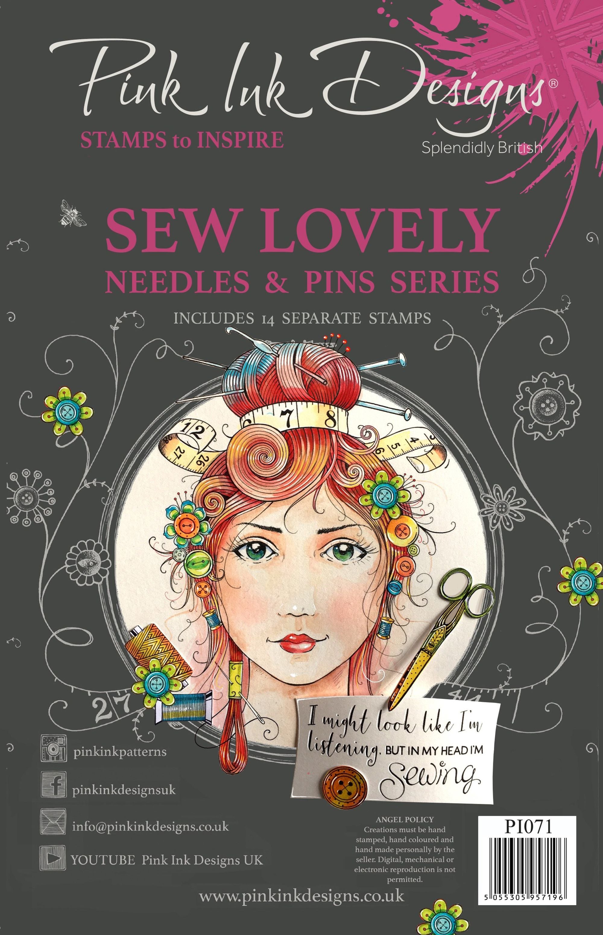 Sew Lovely A5 Clear Stamp