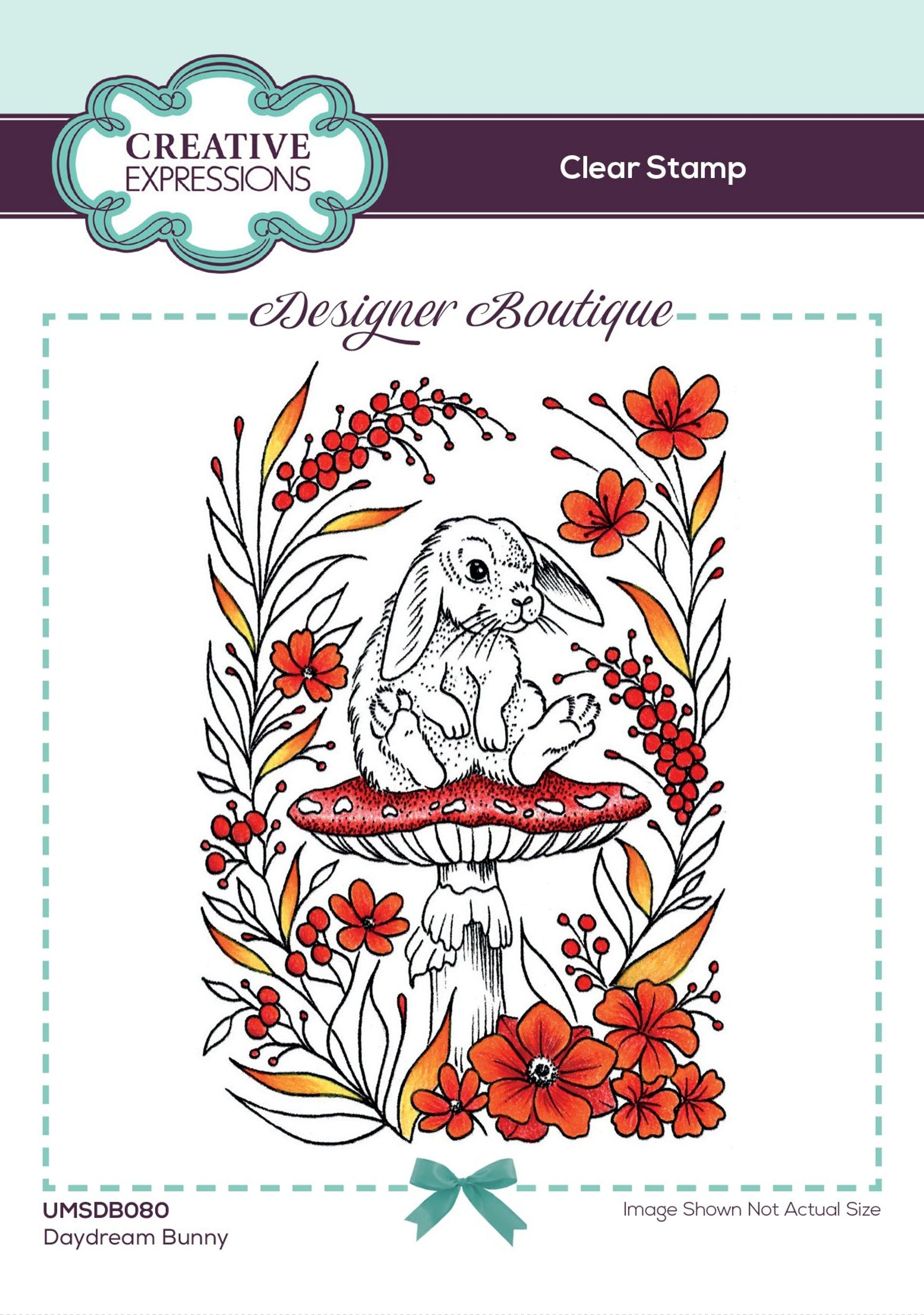 Creative Expressions Designer Boutique Collection Daydream Bunny A6 Clear Stamp Set