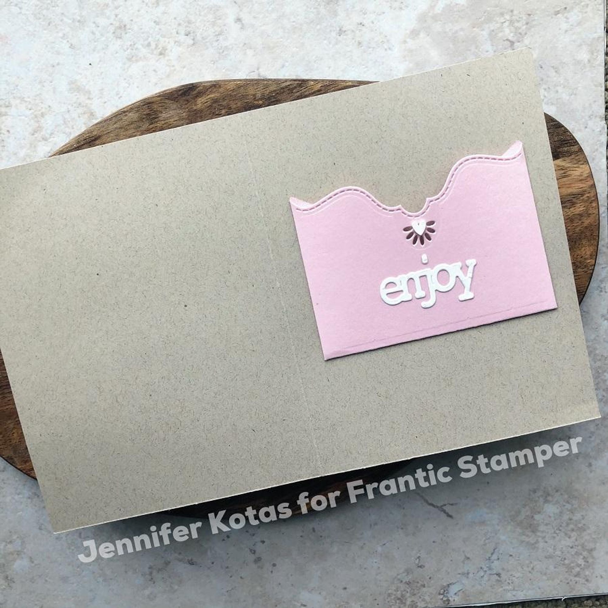 Frantic Stamper Precision Die - Gift Card Pocket