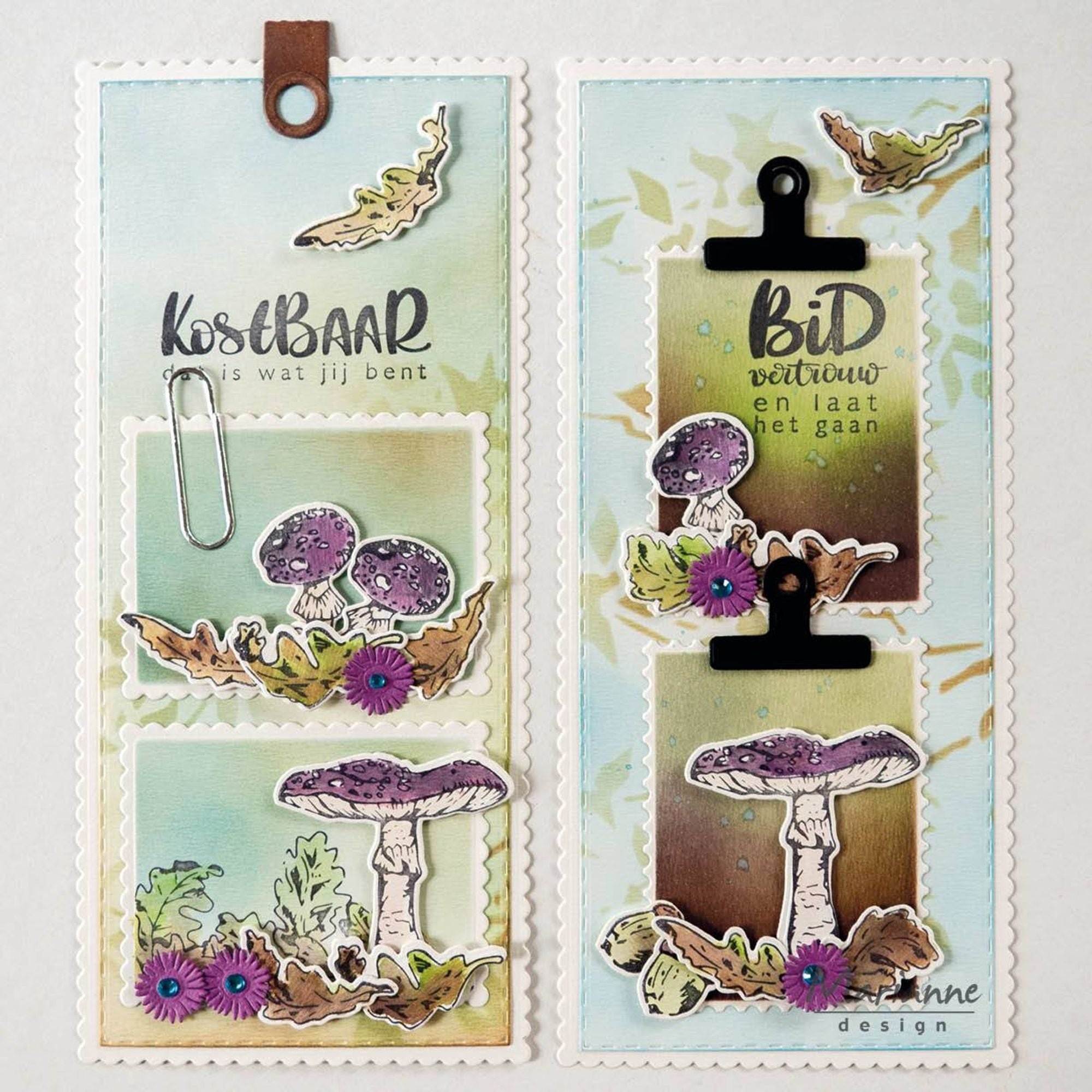Marianne Design Stamp & Die Set - Tiny's Fall Leaves
