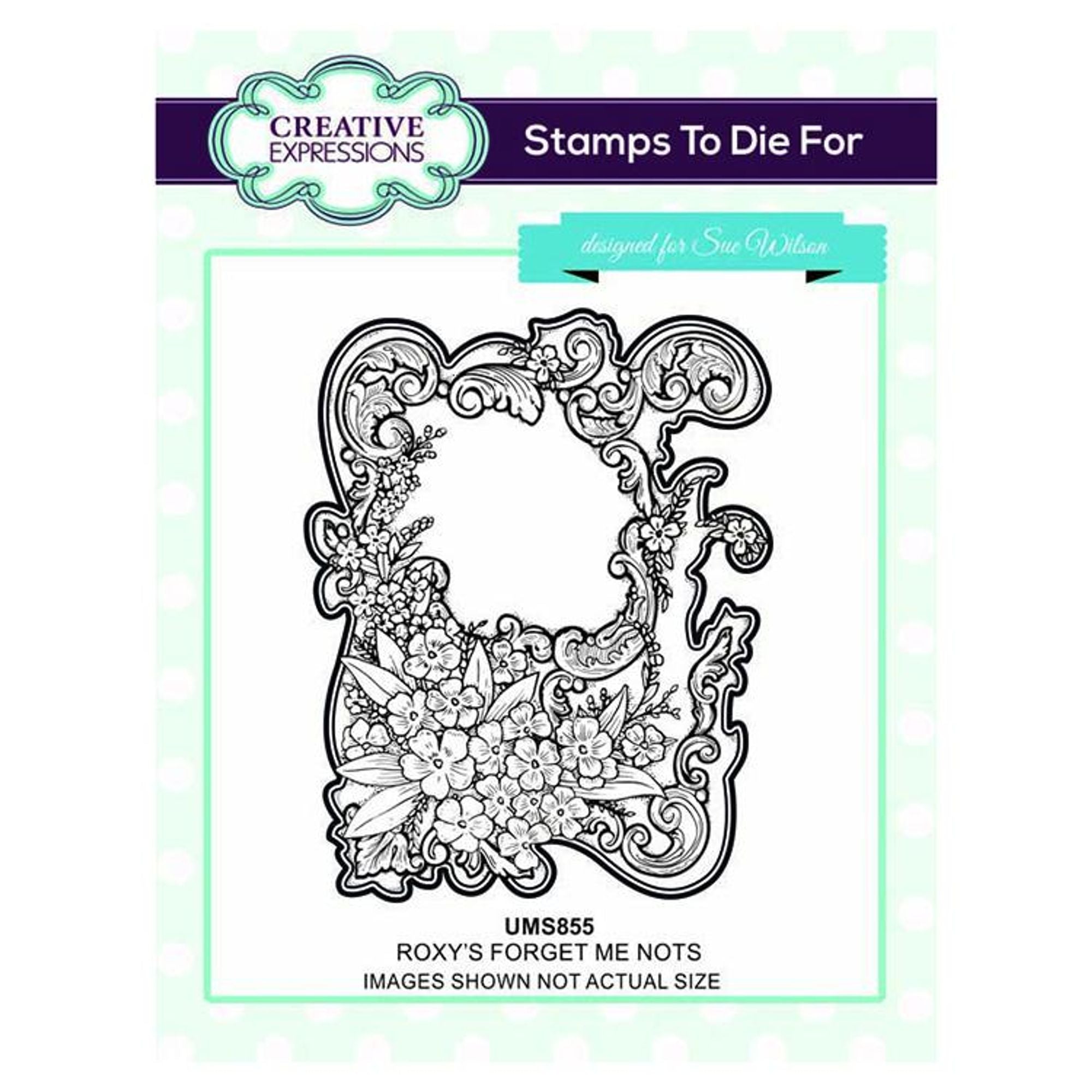 Creative Expressions Roxy's Forget Me Nots Pre-cut Stamp Set