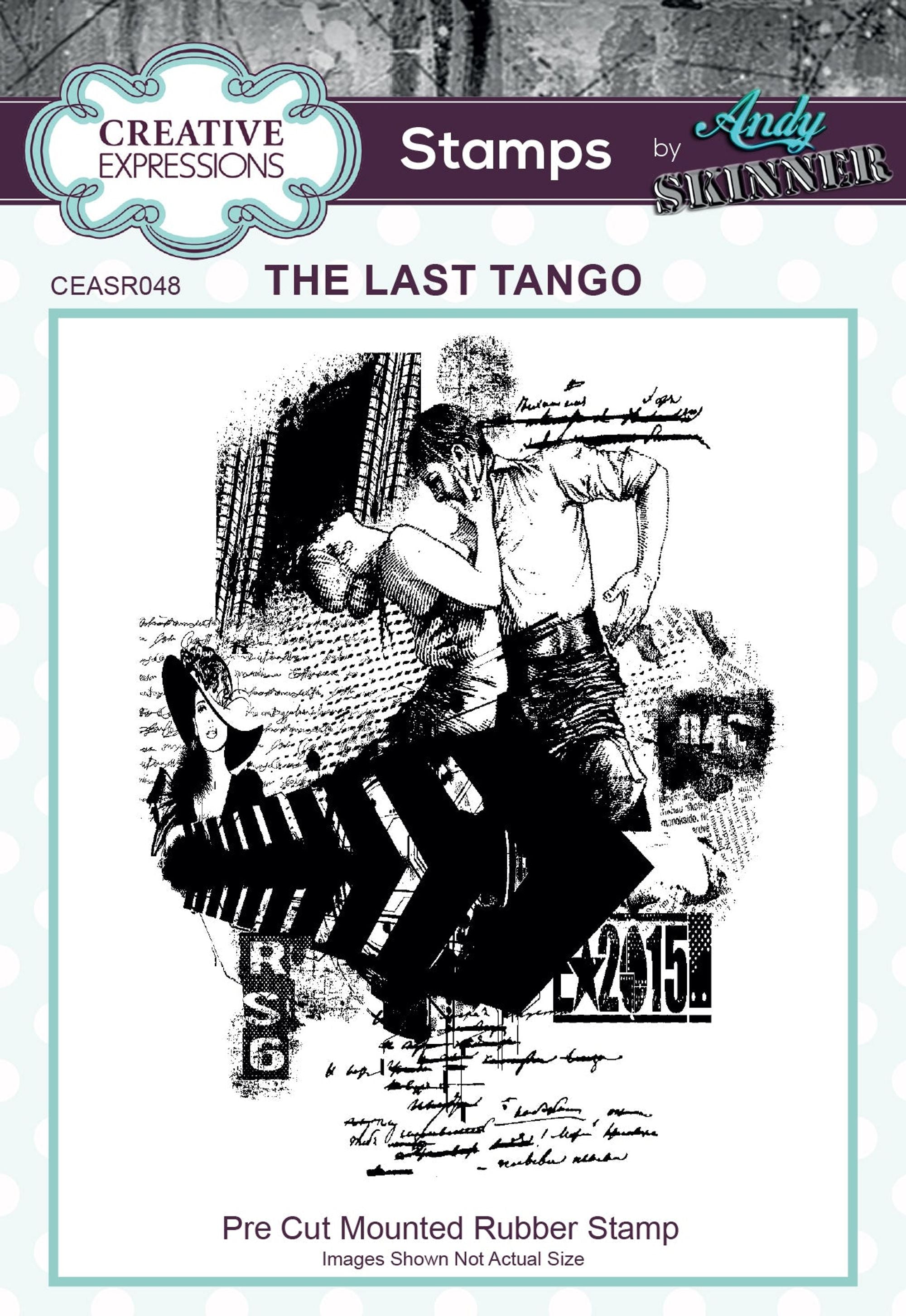 Creative Expressions Andy Skinner The Last Tango 3.6 in x 4.7 in Rubber Stamp