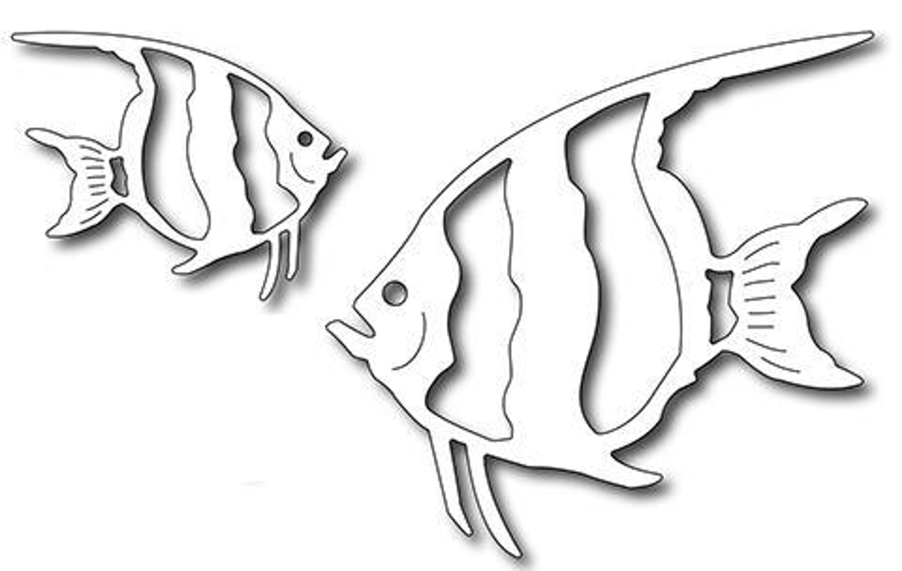 Frantic Stamper Precision Die - Angel Fish (set of 2 dies)