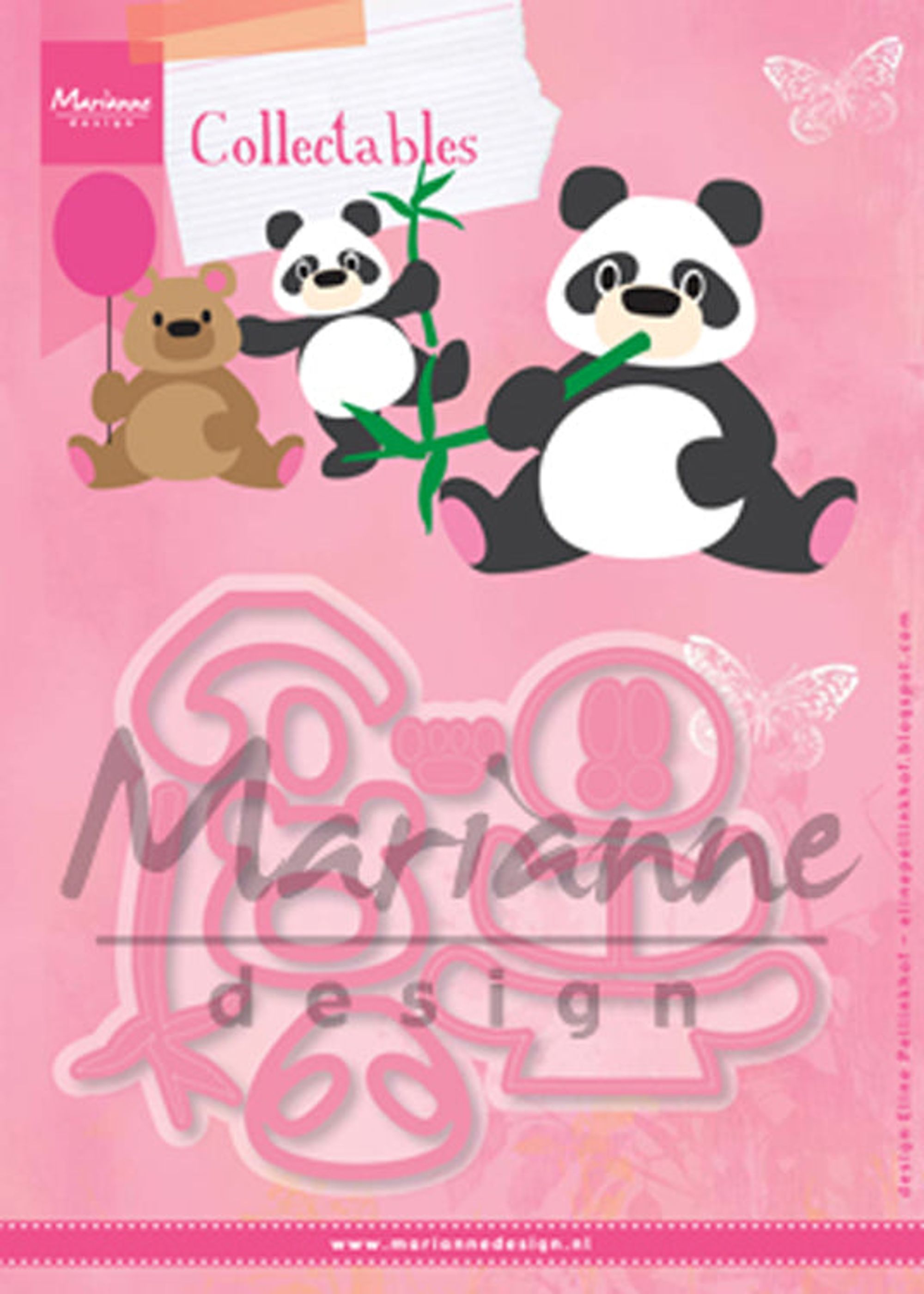 Marianne Design: Collectables Die Set - Eline's Panda & Bear