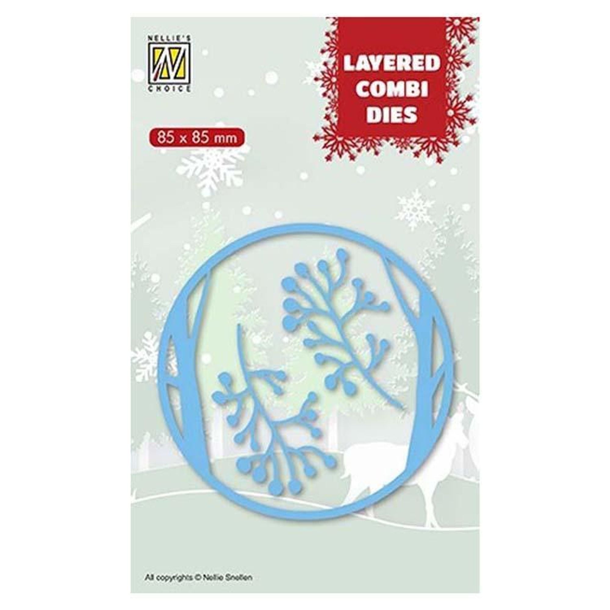 Nellie's Choice Layered Combi Dies Round Deer A