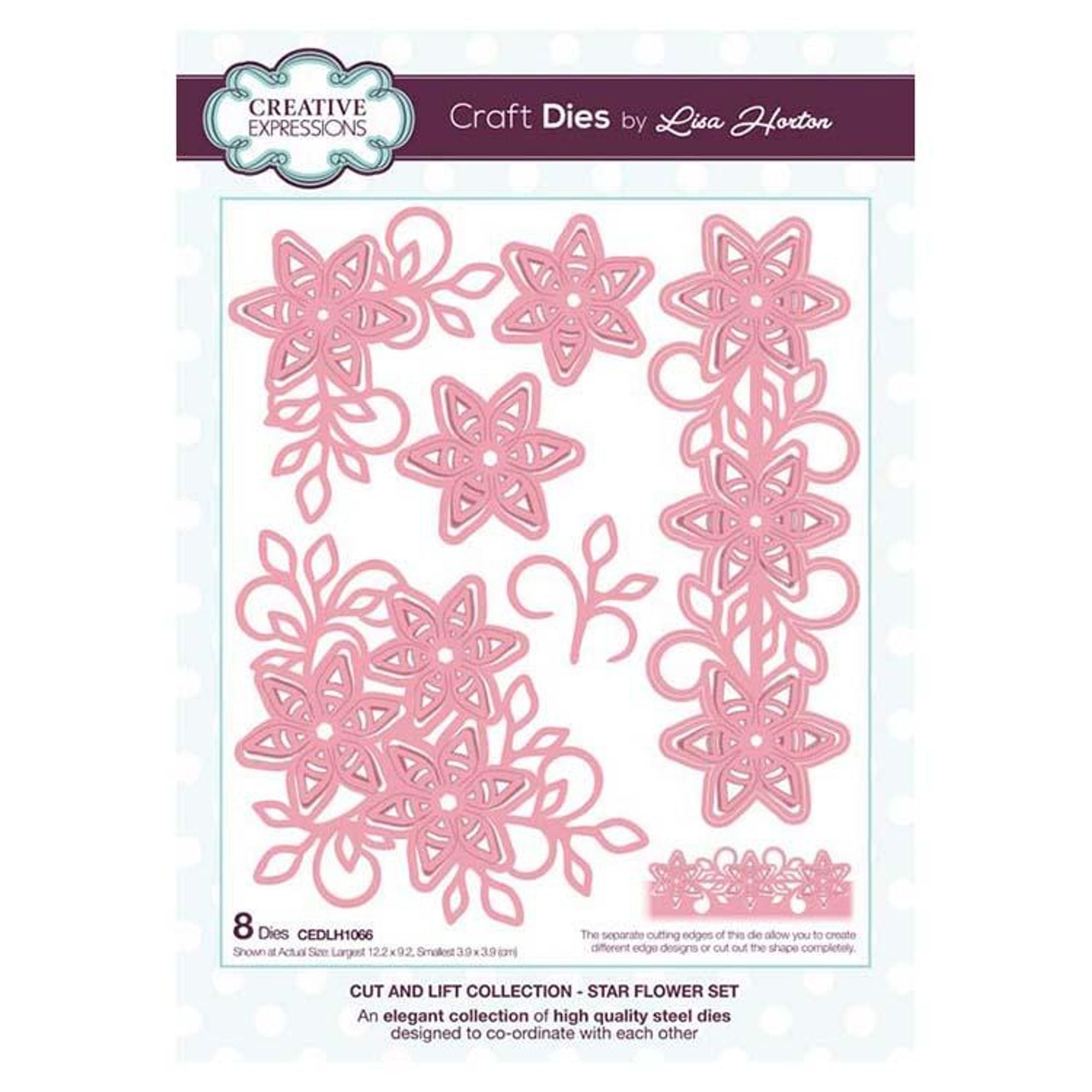 Creative Expressions Cut and Lift Collection Star Flower Set  Craft Die