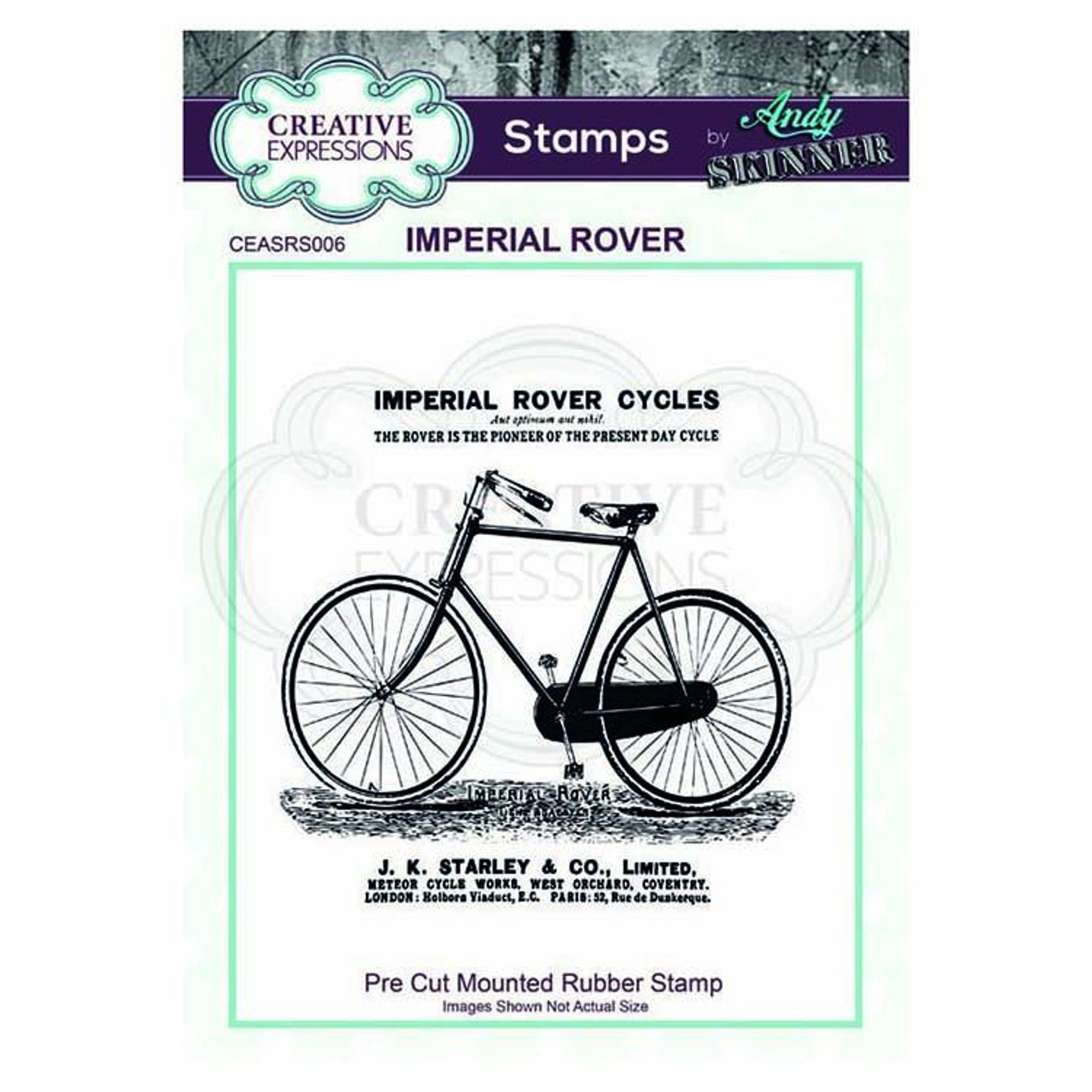 Creative Expressions Pre Cut Rubber Stamp by Andy Skinner Imperial Rover