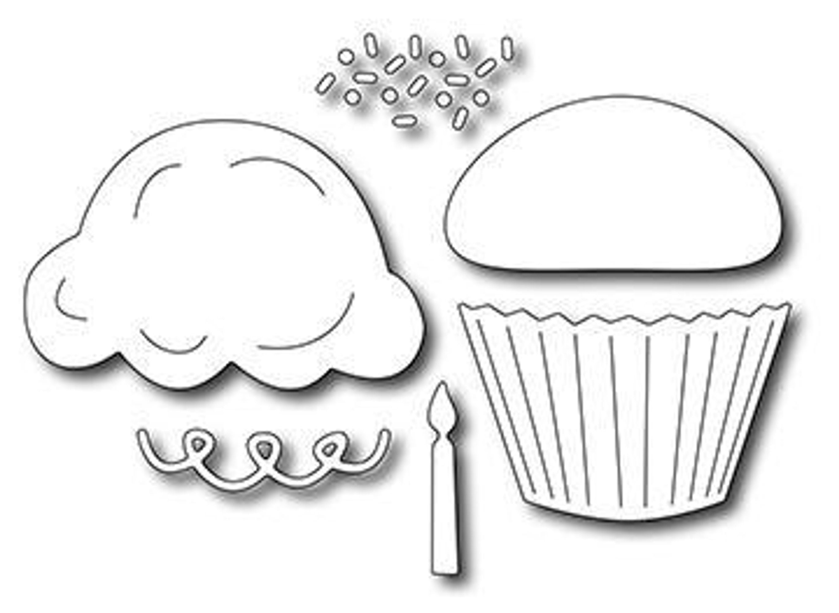 Frantic Stamper Precision Die - Delicious Cupcake (6)
