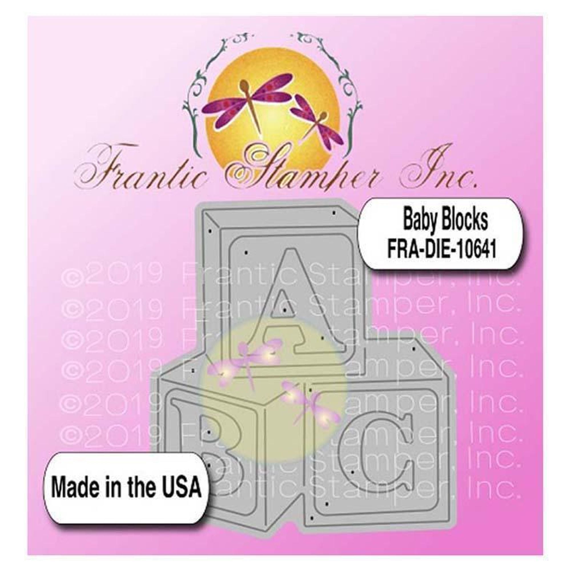 Frantic Stamper Precision Die - Baby Blocks