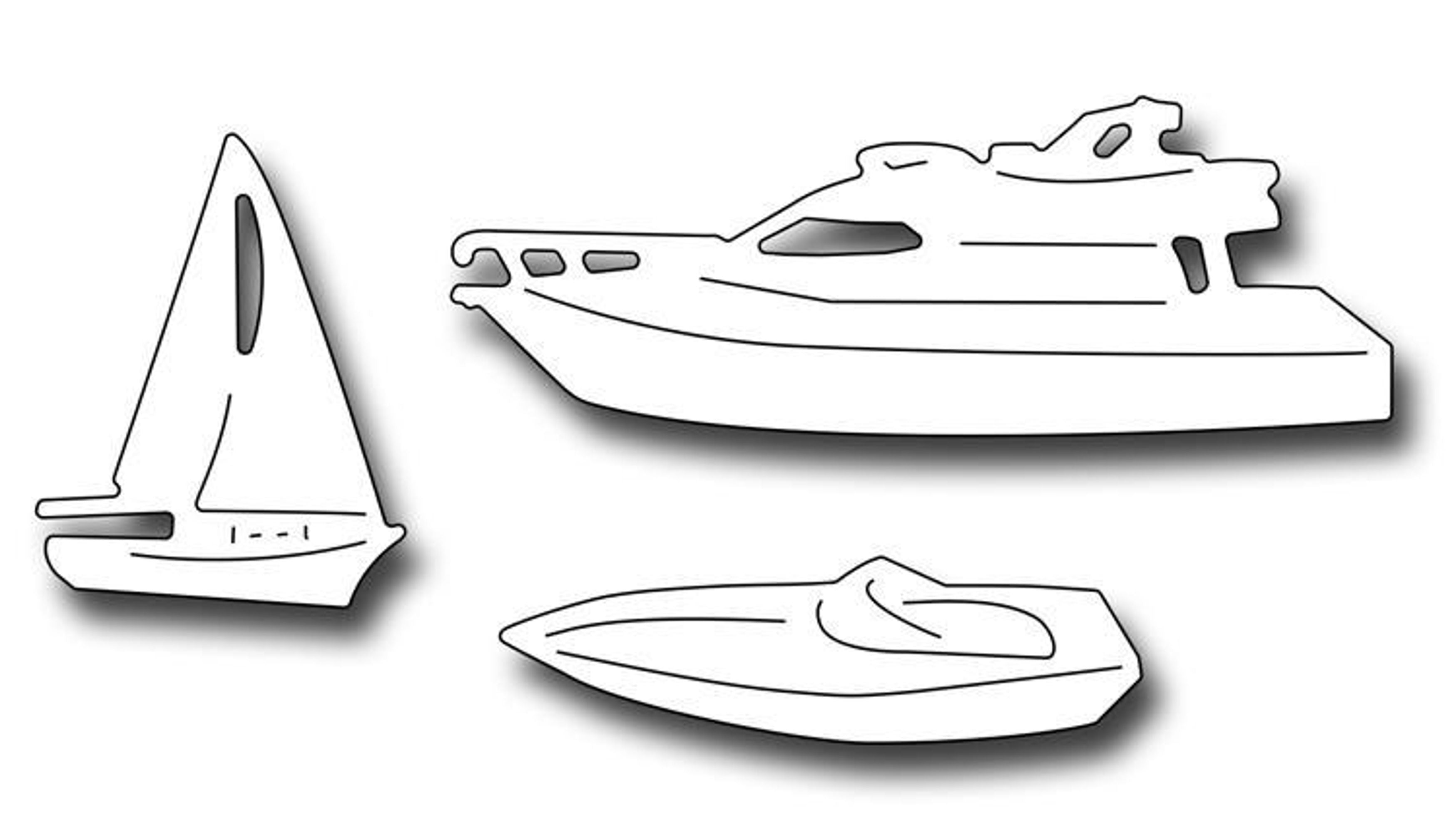 Frantic Stamper Precision Die - Boat Icons
