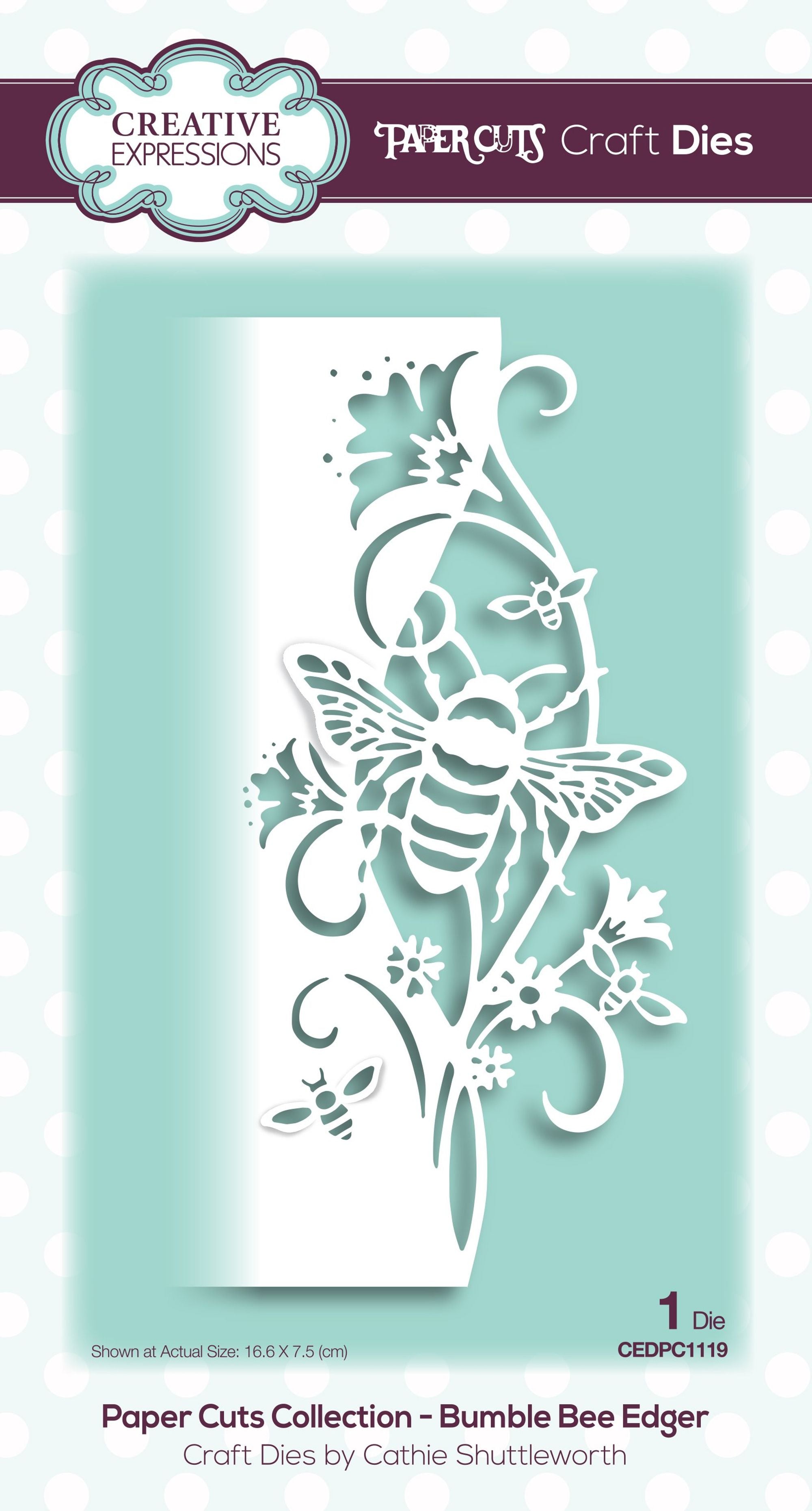 Creative Expressions Paper Cuts Bumble Bee Edger Craft Die