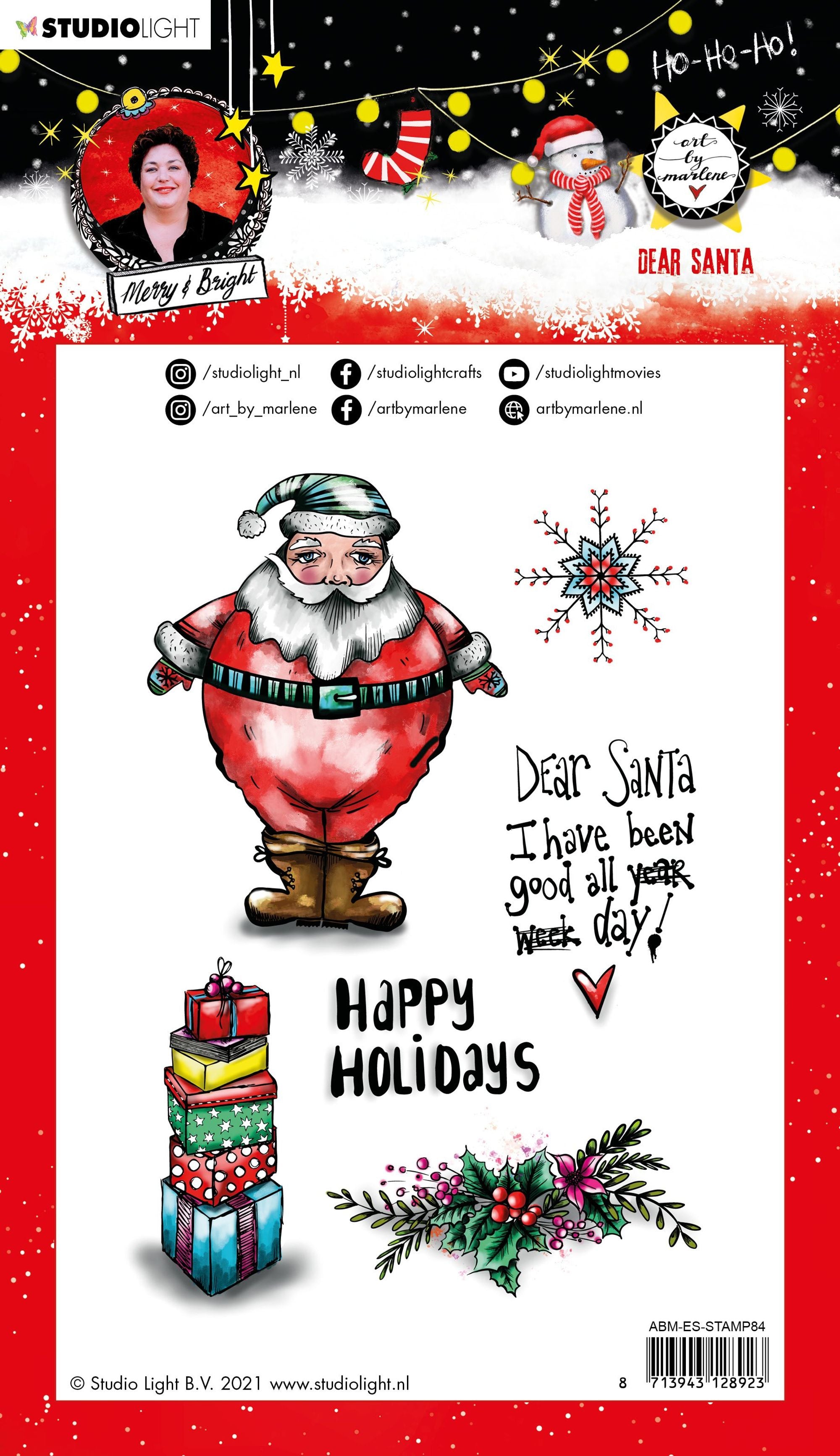 ABM Clear Stamp Christmas Dear Santa Essentials 148x210x1mm 1 PC nr.84