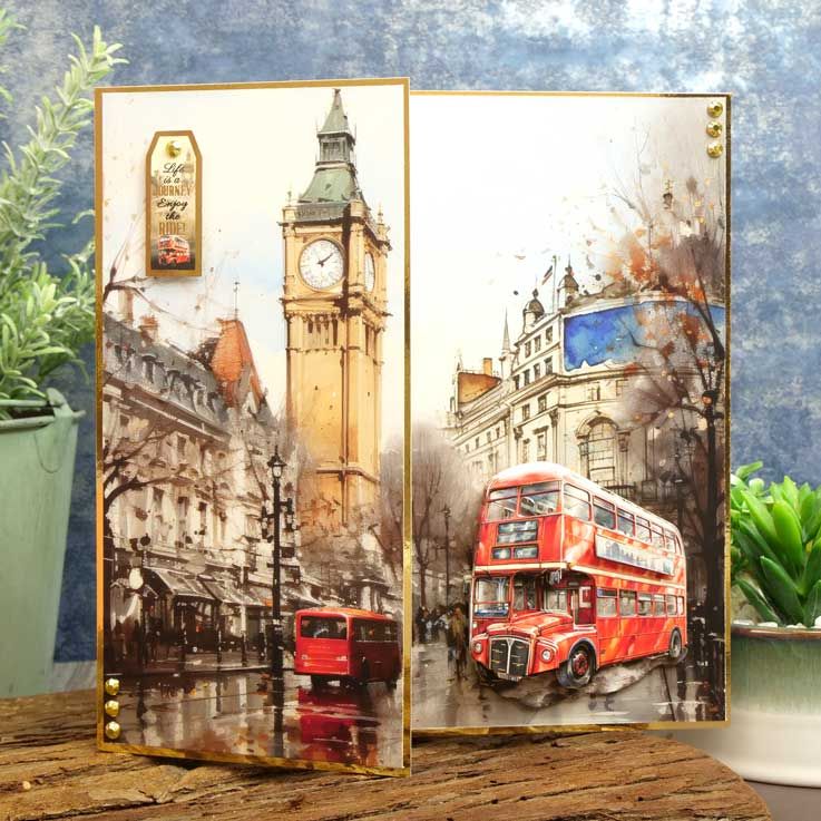 Brilliant Backgrounds - By Land, Sea And Air - 8"x8" Paper Pad