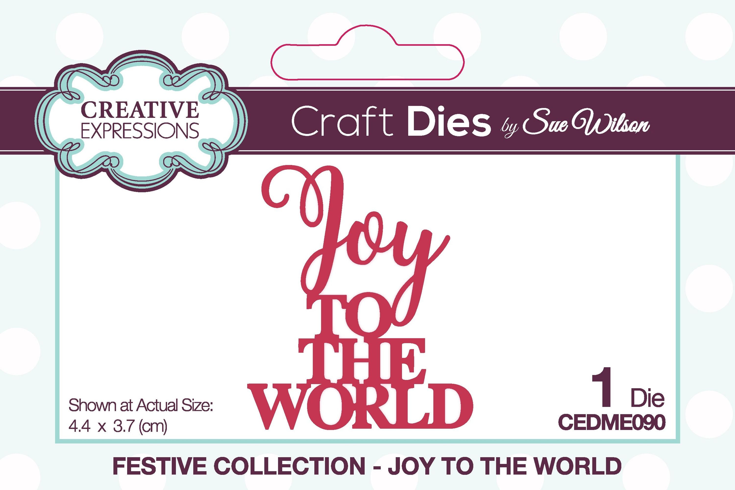 Creative Expressions Sue Wilson Mini Expressions Joy To The World Craft Die