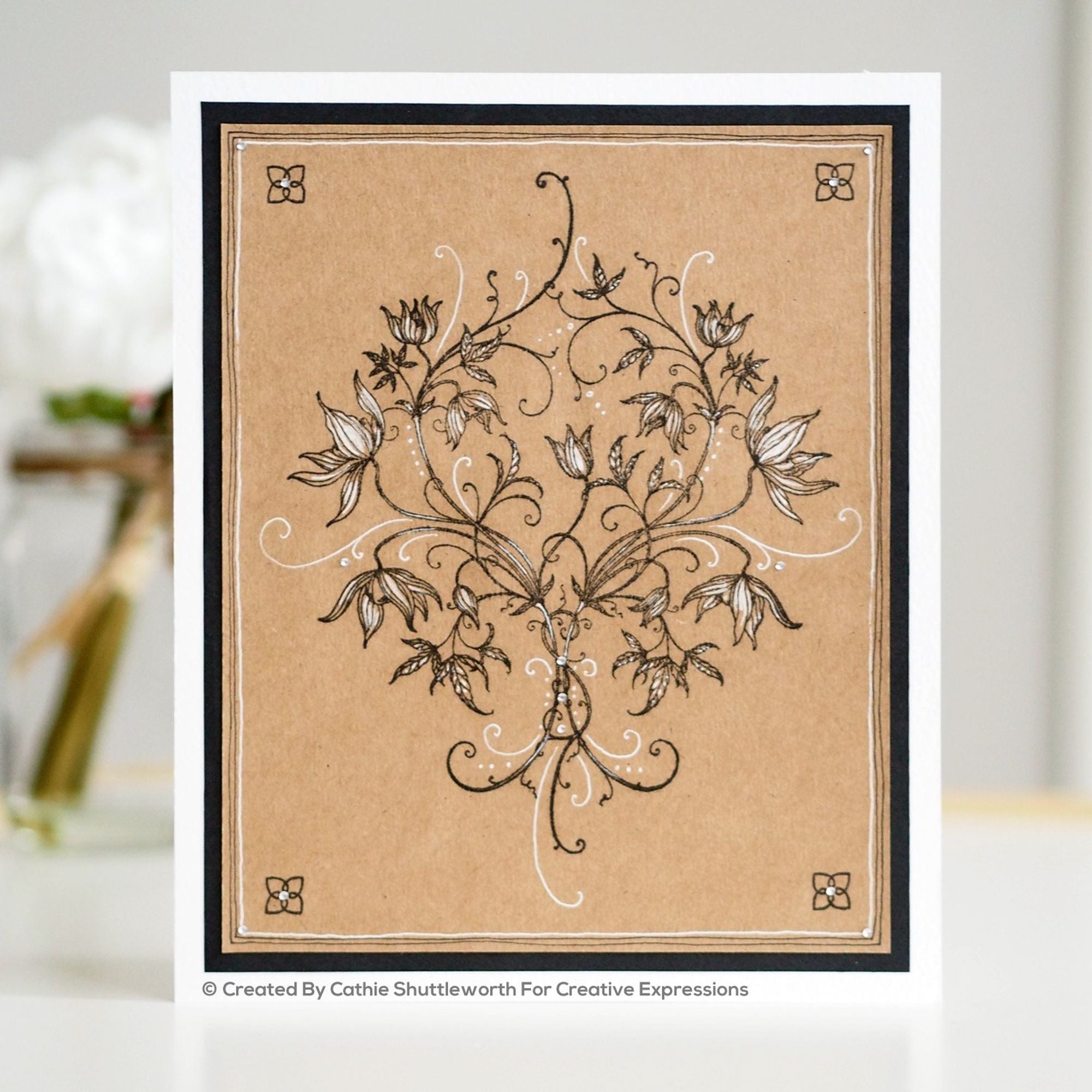 Pink Ink Designs Classic Clematis A5 Clear Stamp Set
