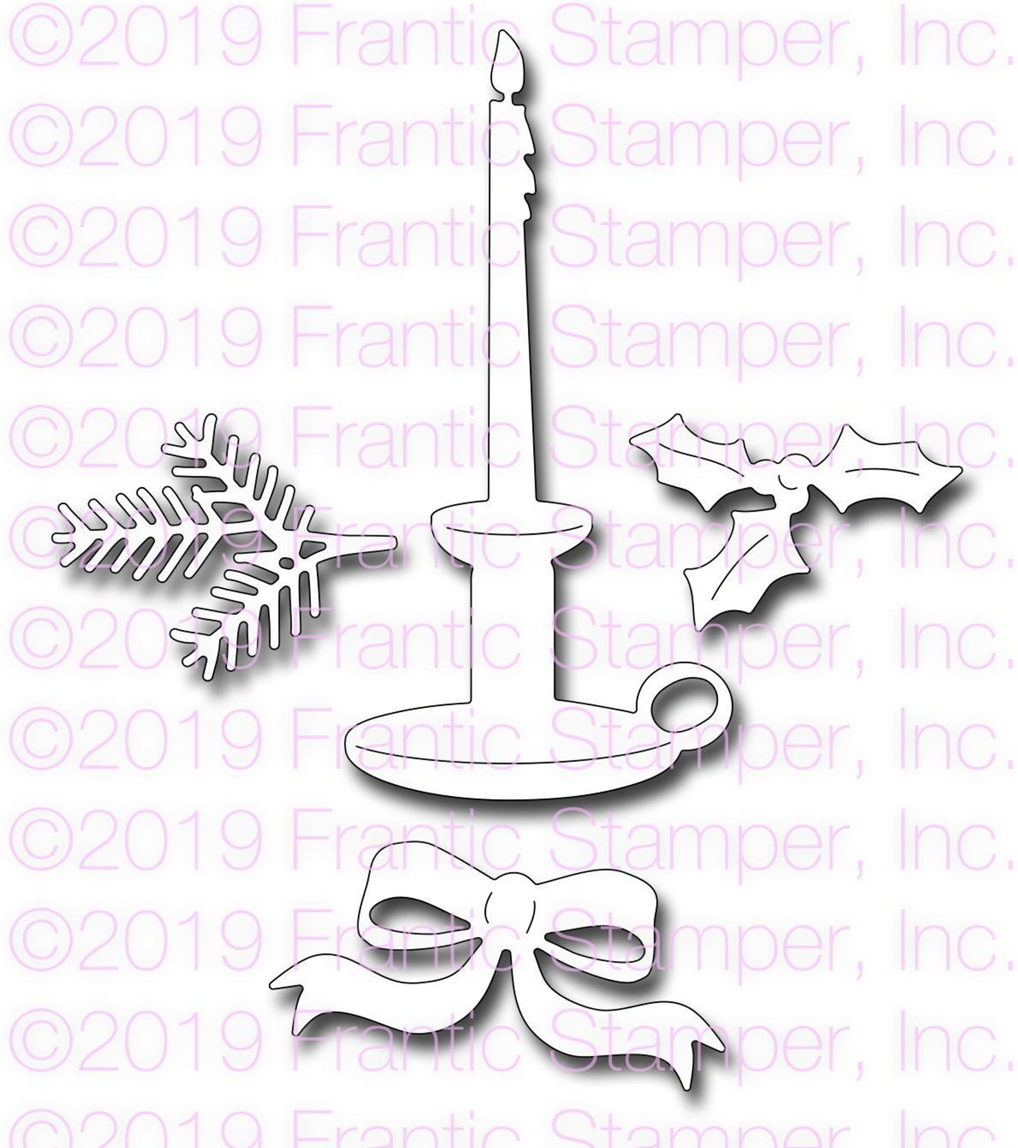 Frantic Stamper Precision Die - Tapered Candle