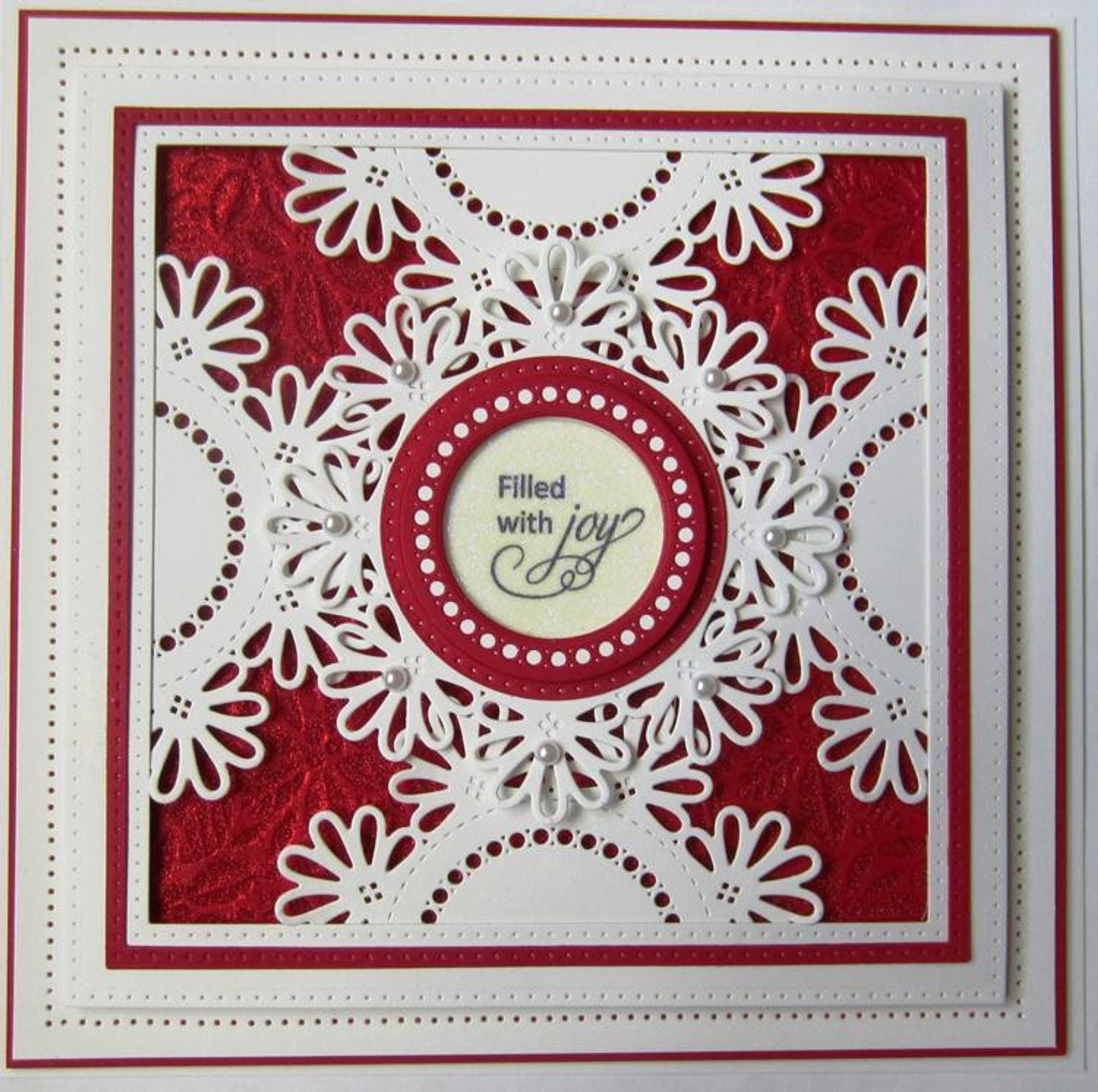 Festive Collection Looped Snowflake Frame Die