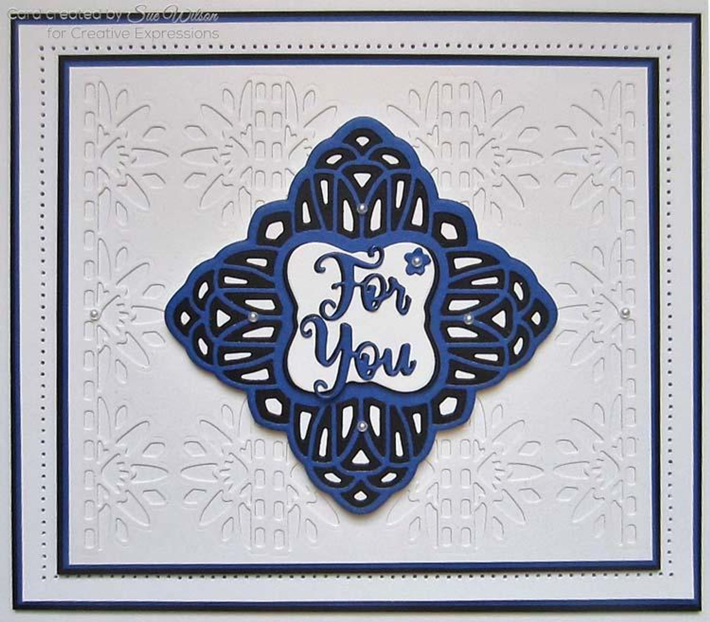 Dies by Sue Wilson Triple Layer Collection Charlene Border