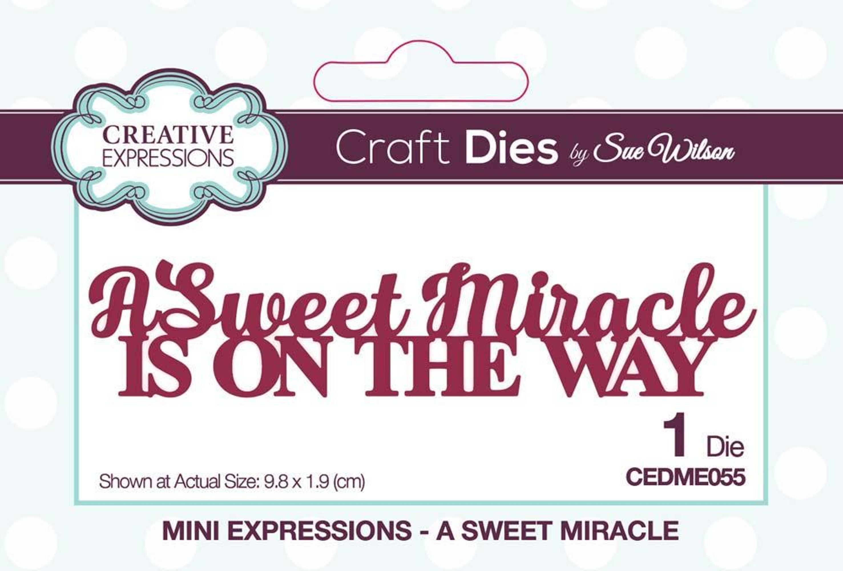 Dies by Sue Wilson Mini Expressions Collection A Sweet Miracle