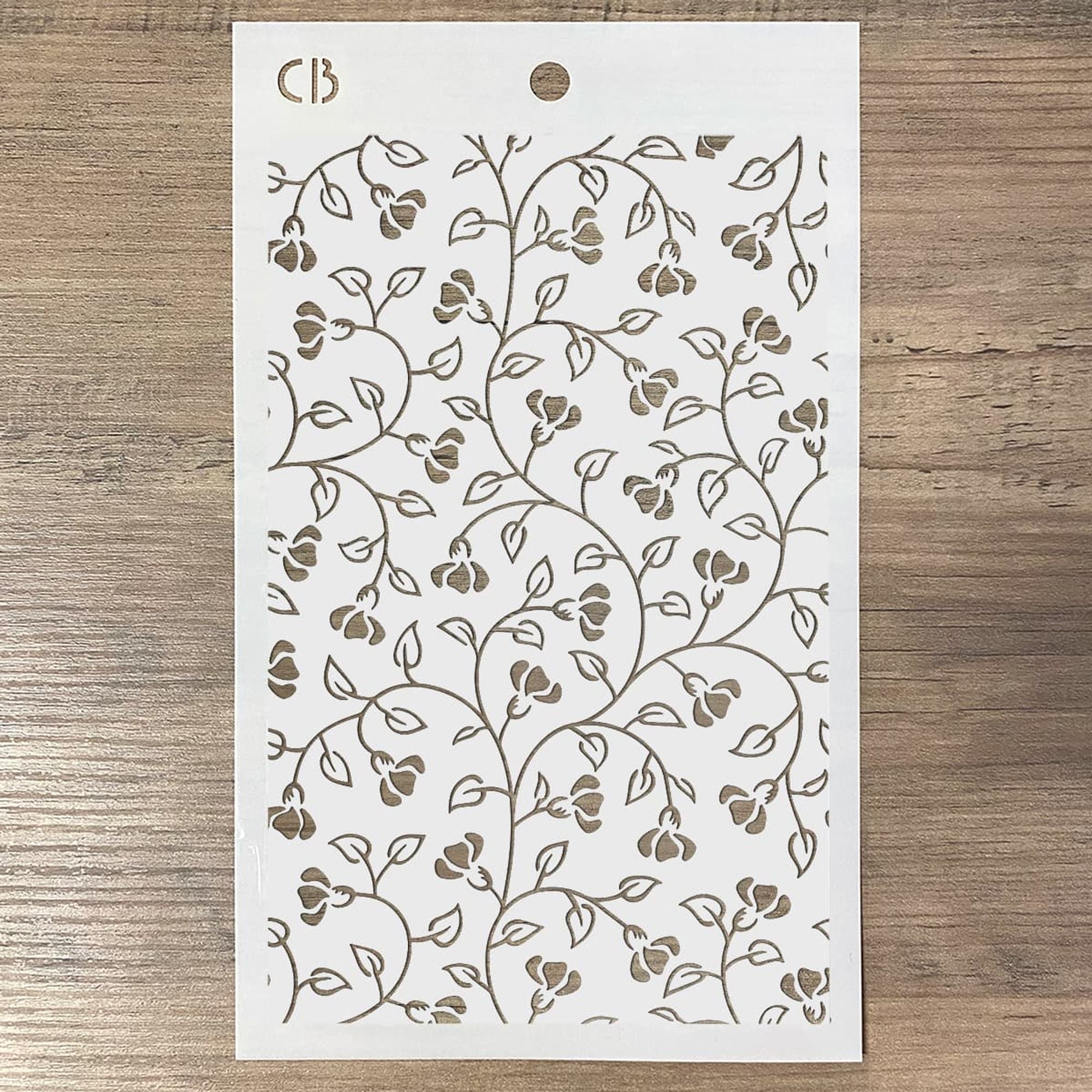 Ciao Bella Texture Stencil 5"x8" Flower Ramage