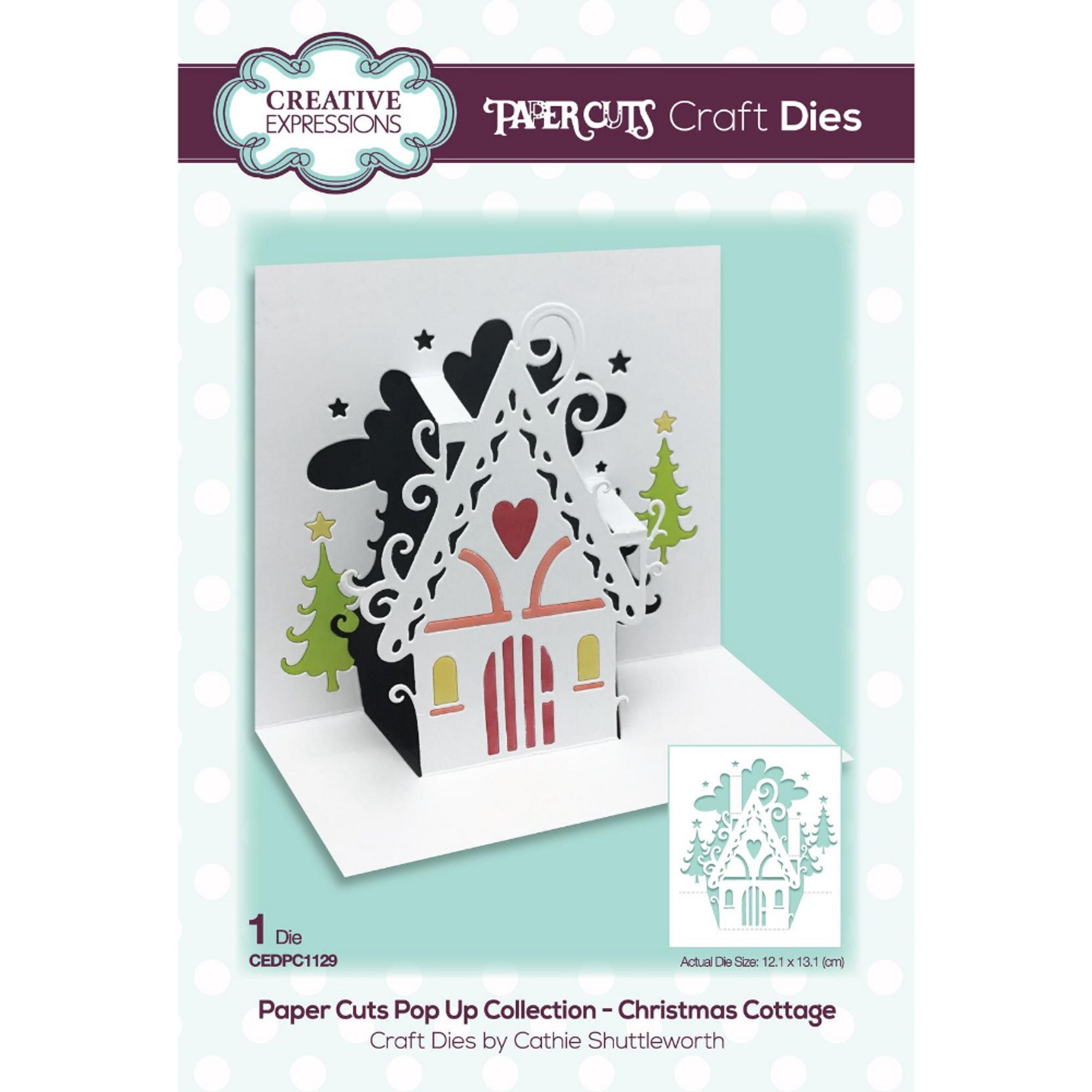 Paper Cuts Pop Up Christmas Cottage Craft Die