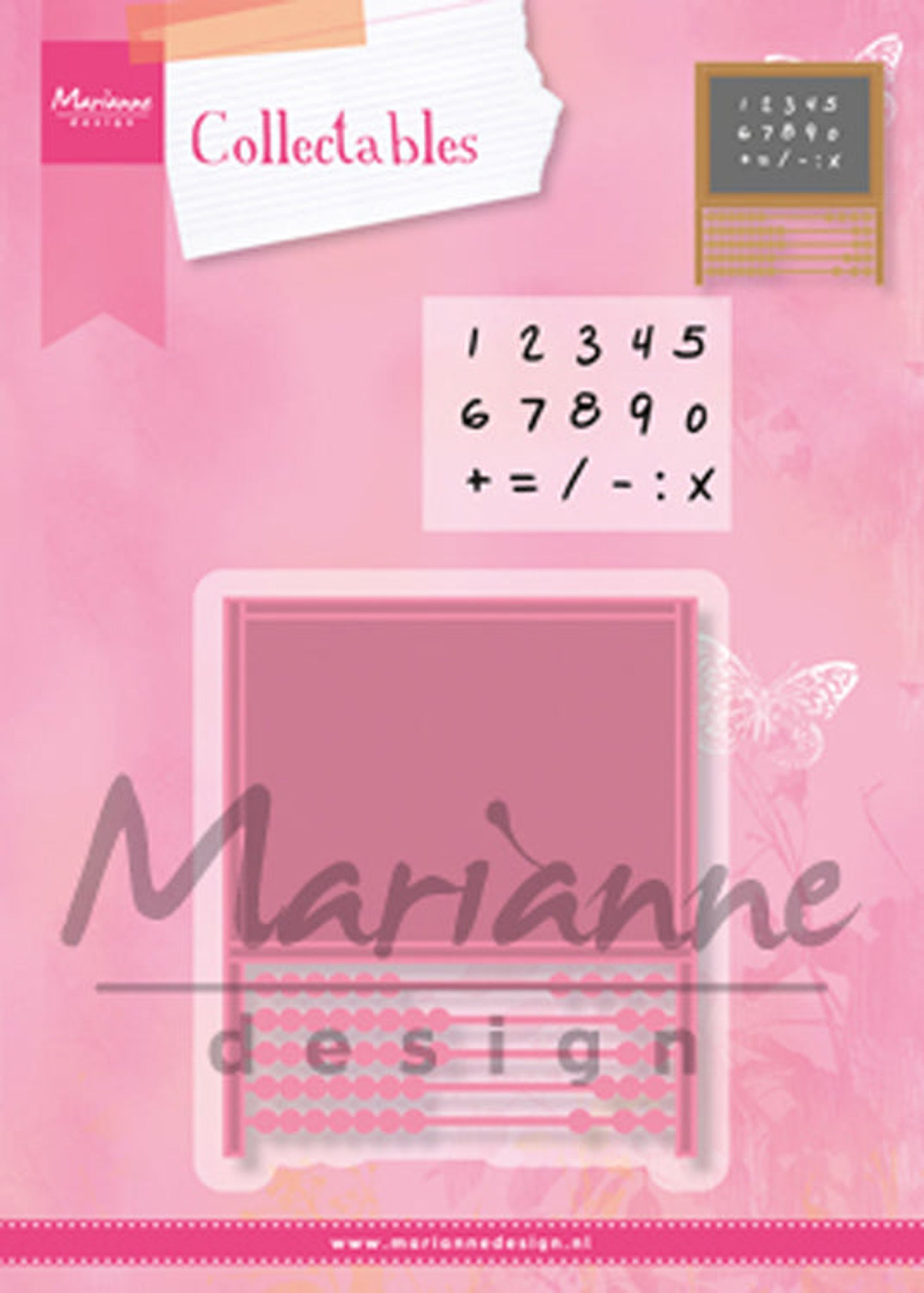 Marianne Design: Collectables Die & Stamp Set - Abacus