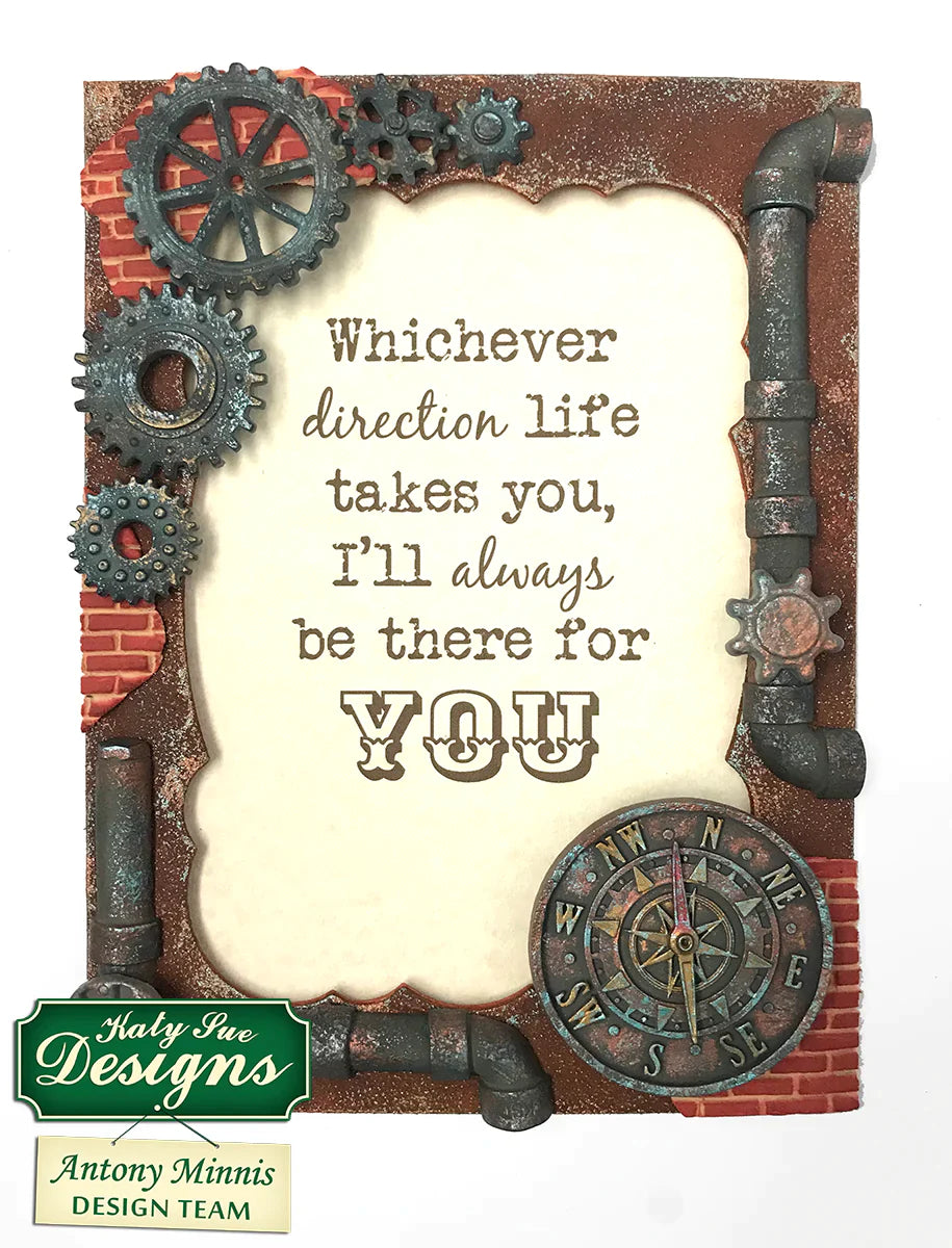 Distressed Cogs Silicone Mould