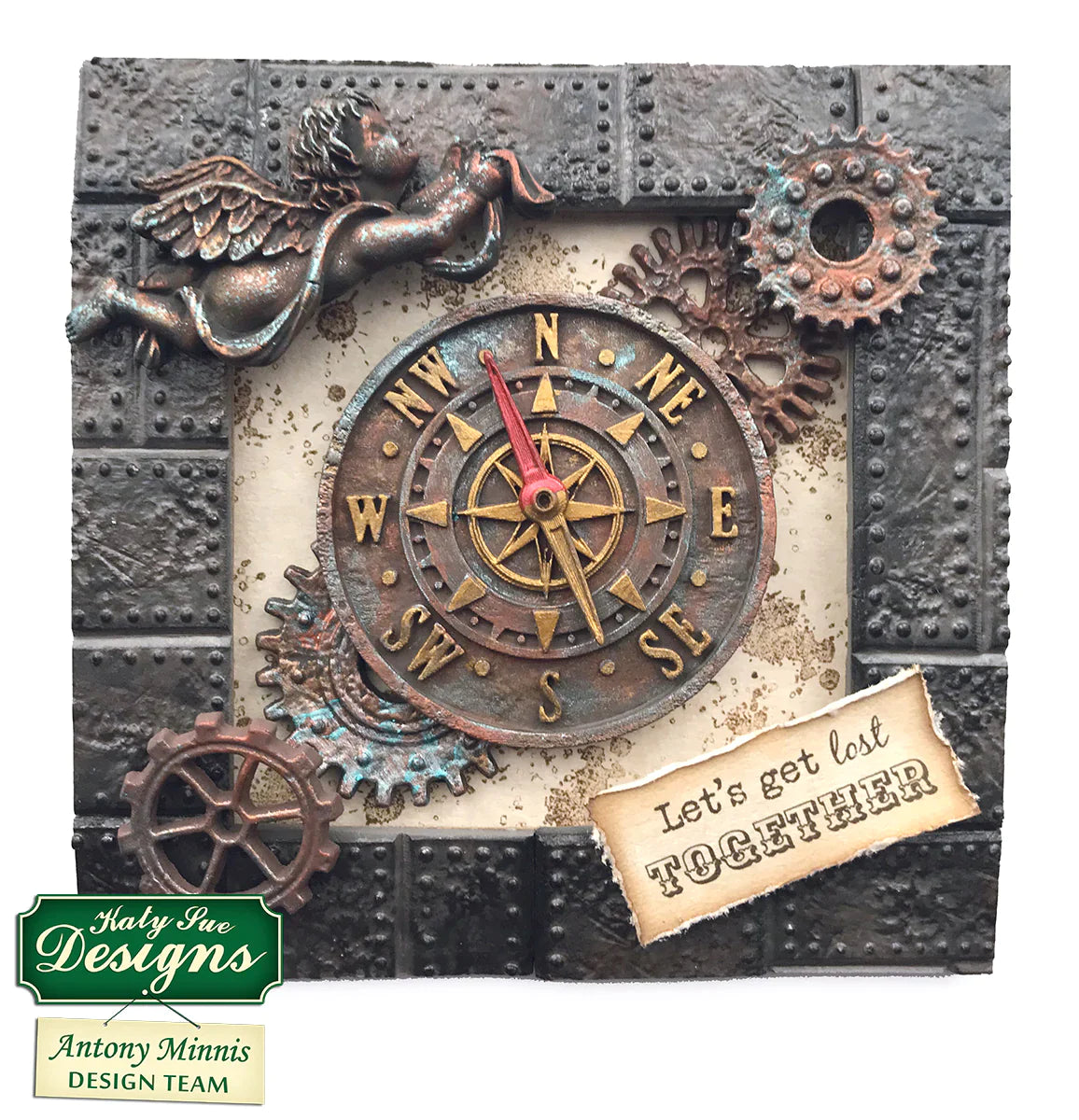 Distressed Cogs Silicone Mould