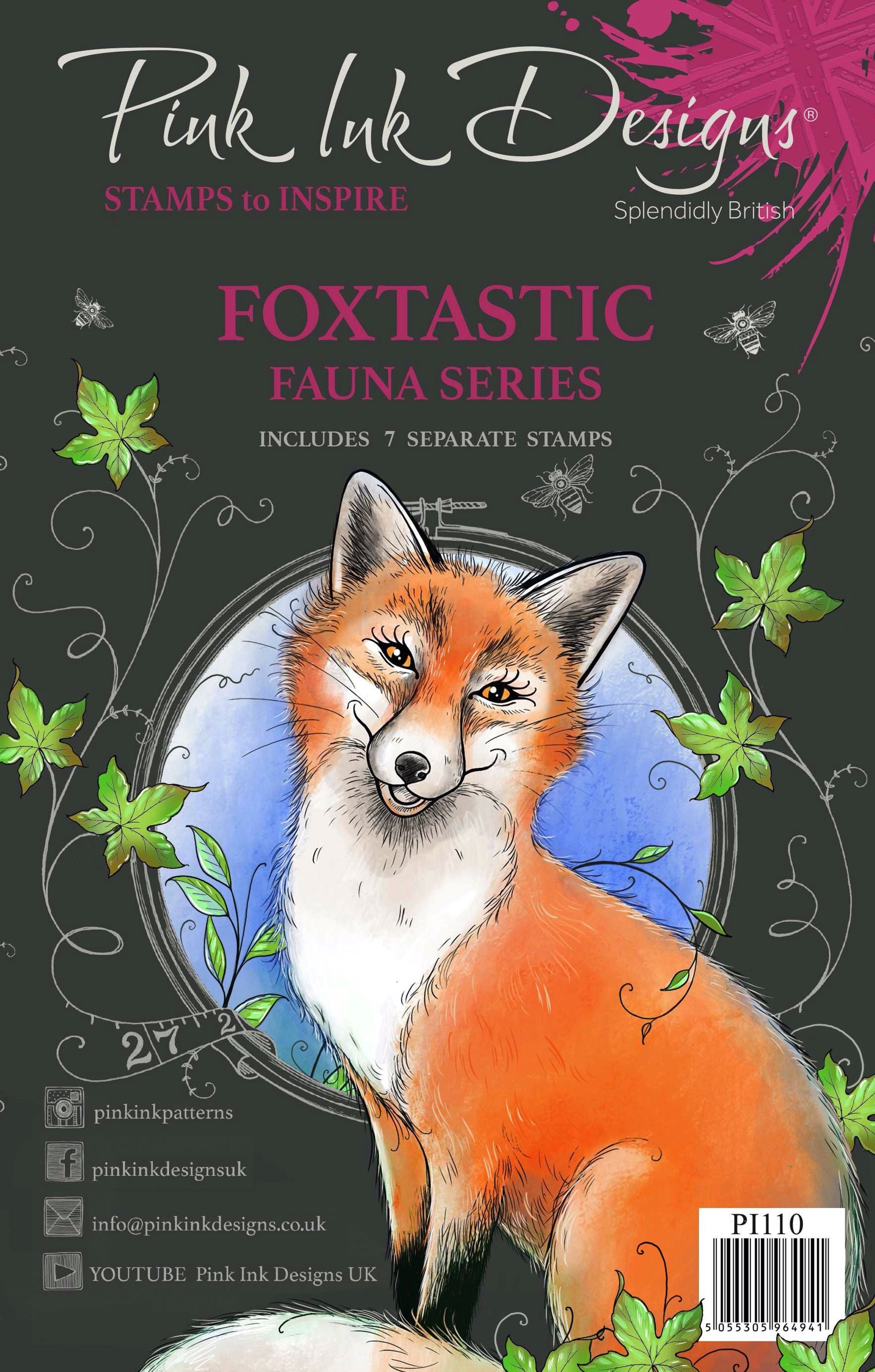 Pink Ink Designs Foxtastic A5 Clear Stamp