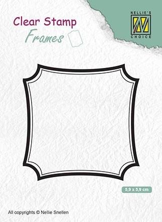 Clear Stamp Frame Square 2.5 x 2.5 inches