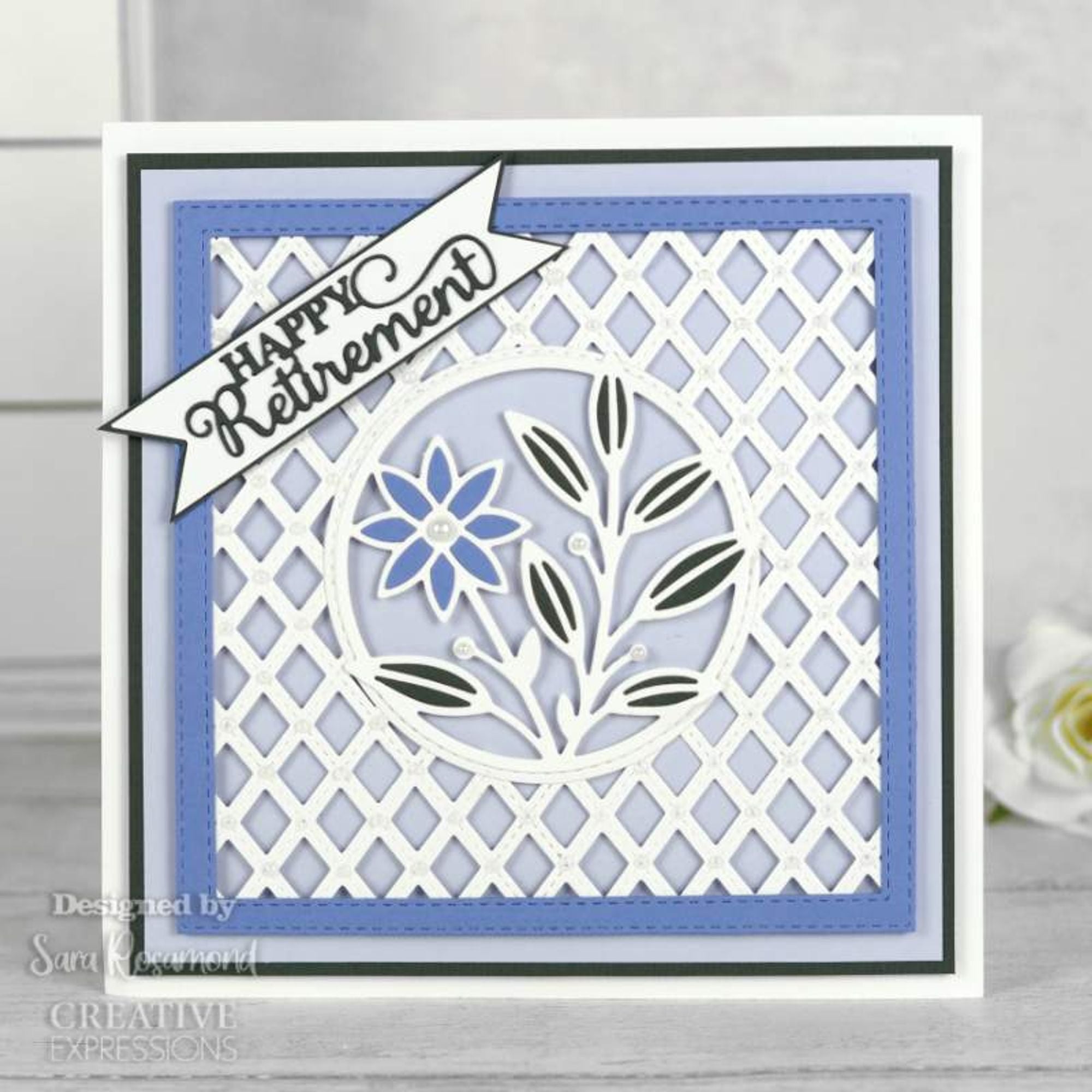 Creative Expressions Sue Wilson Mini Expressions Happy Retirement Craft Die