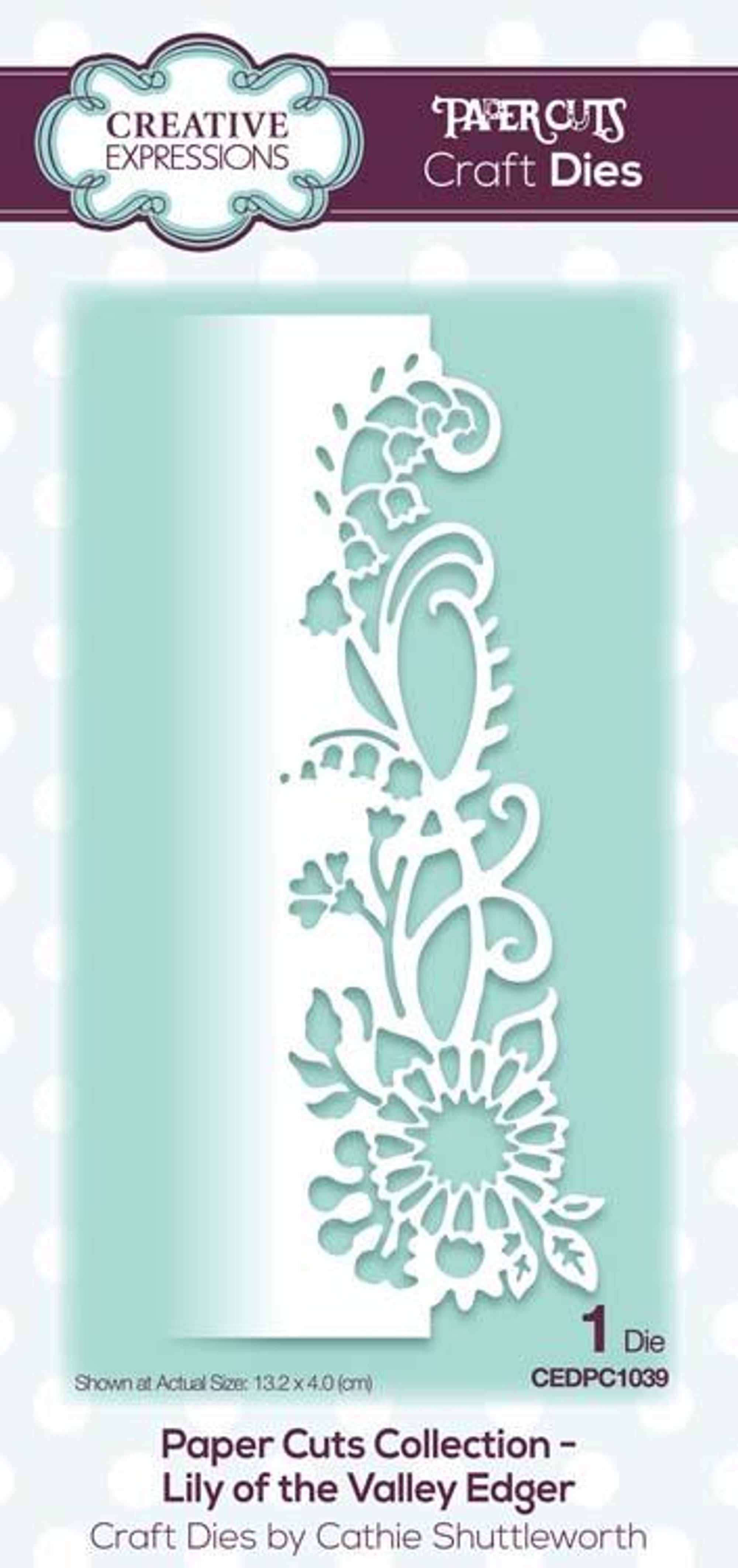 Paper Cuts Collection Lily of the Valley Edger Craft Die