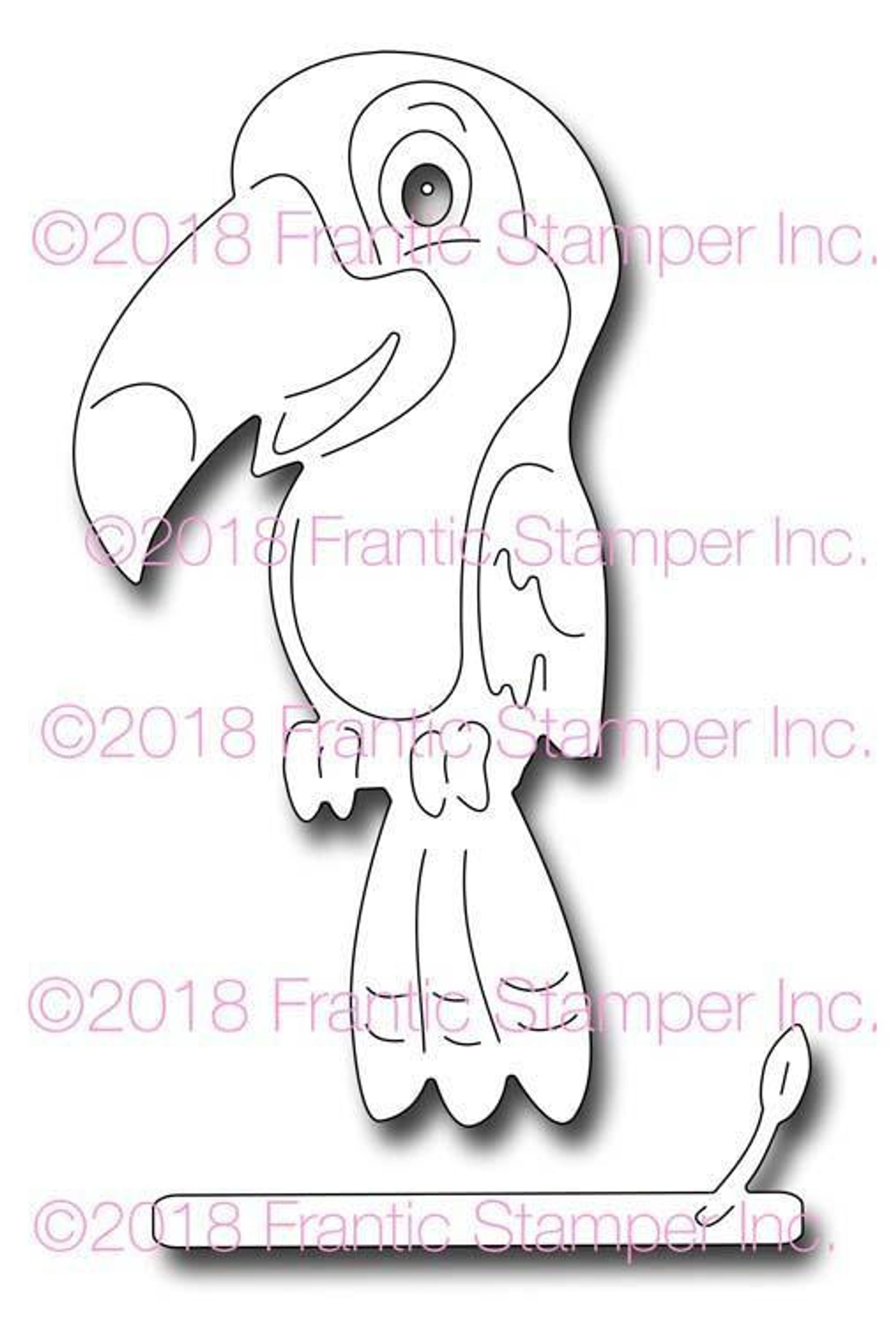 Frantic Stamper Precision Die - Tomas the Toucan