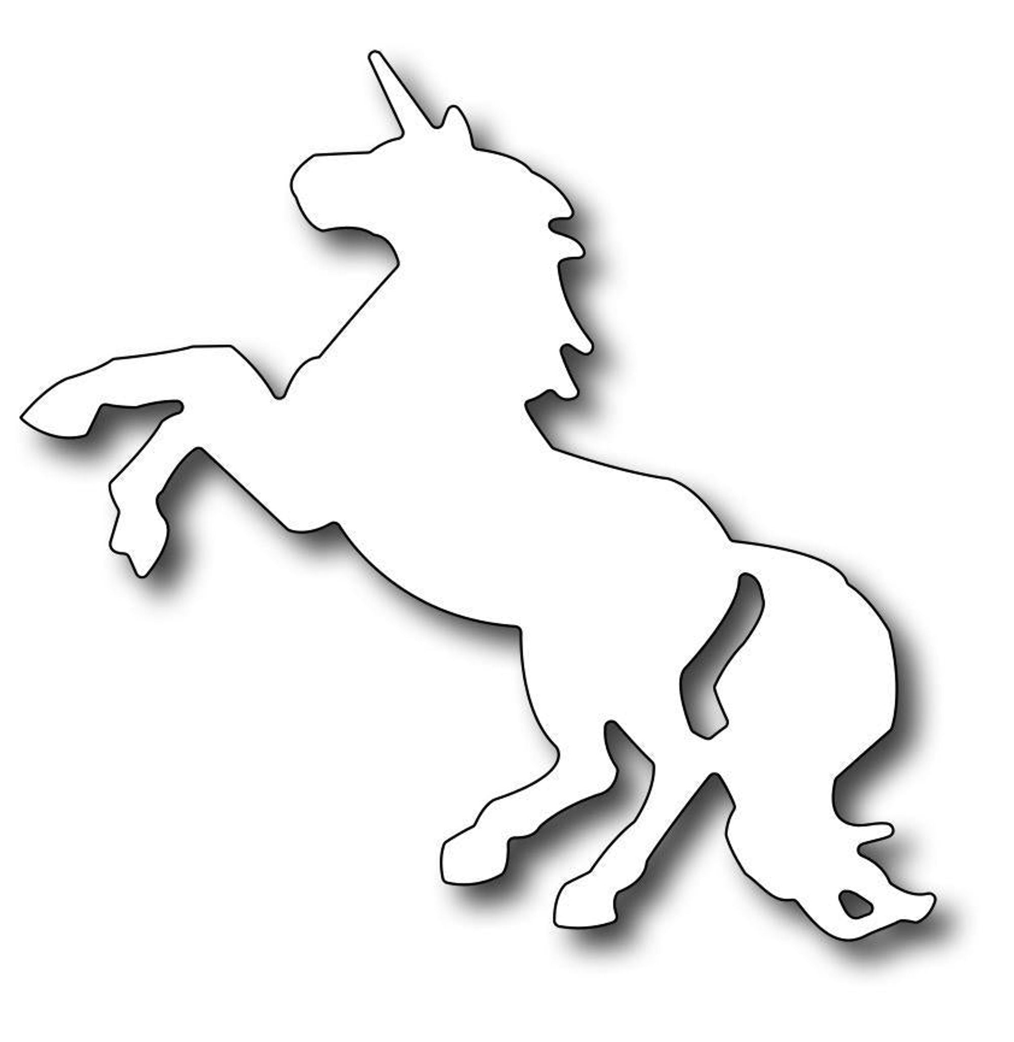 Frantic Stamper Precision Die - Leaping Unicorn