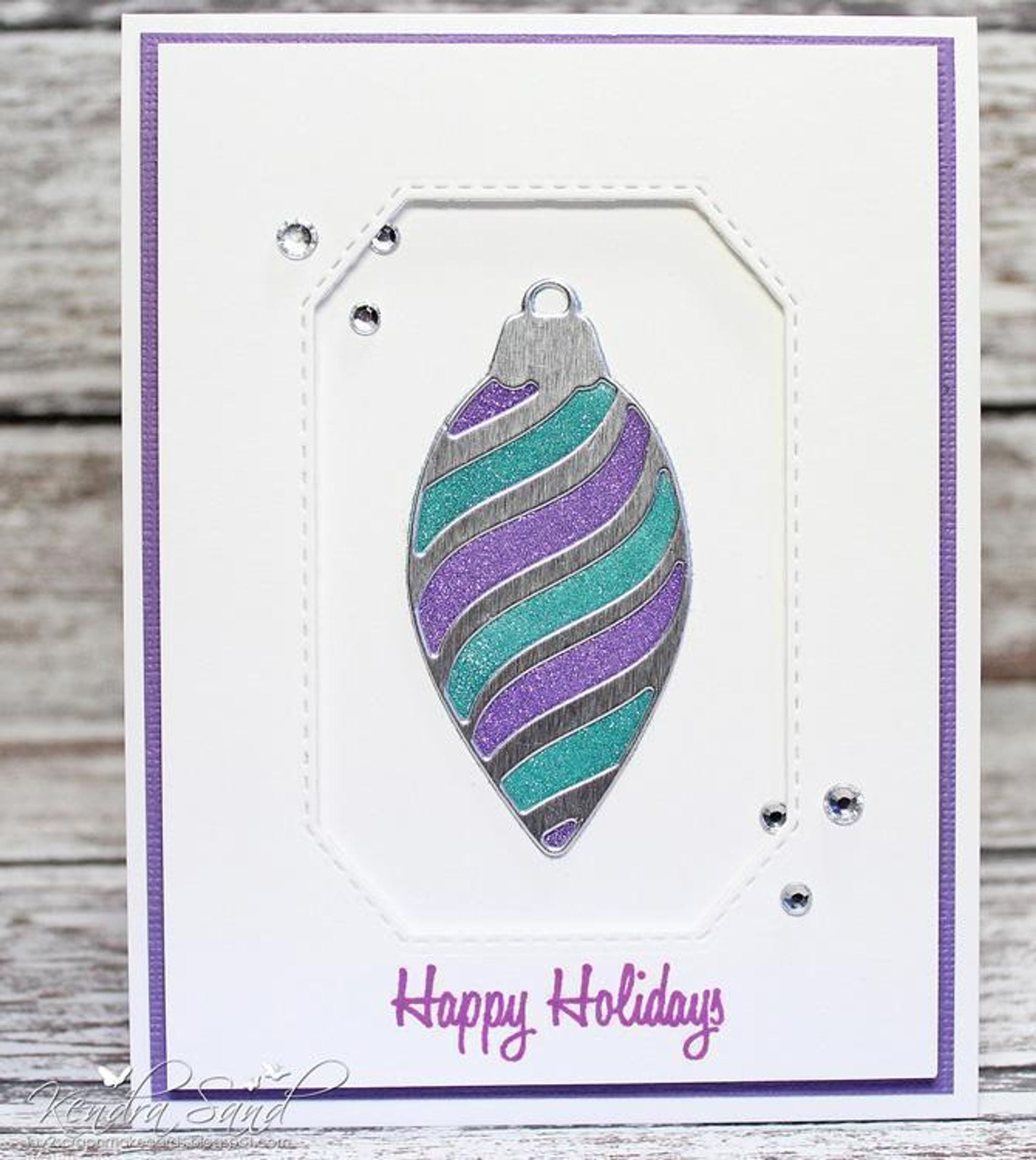 Frantic Stamper Precision Die - Striped Pinecone Ornament