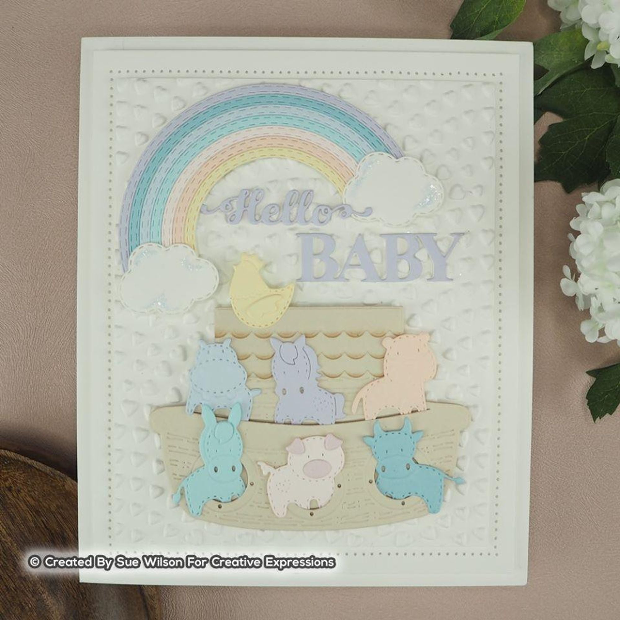 Dies by Sue Wilson Noble Sentiments Collection New Born Sentiments