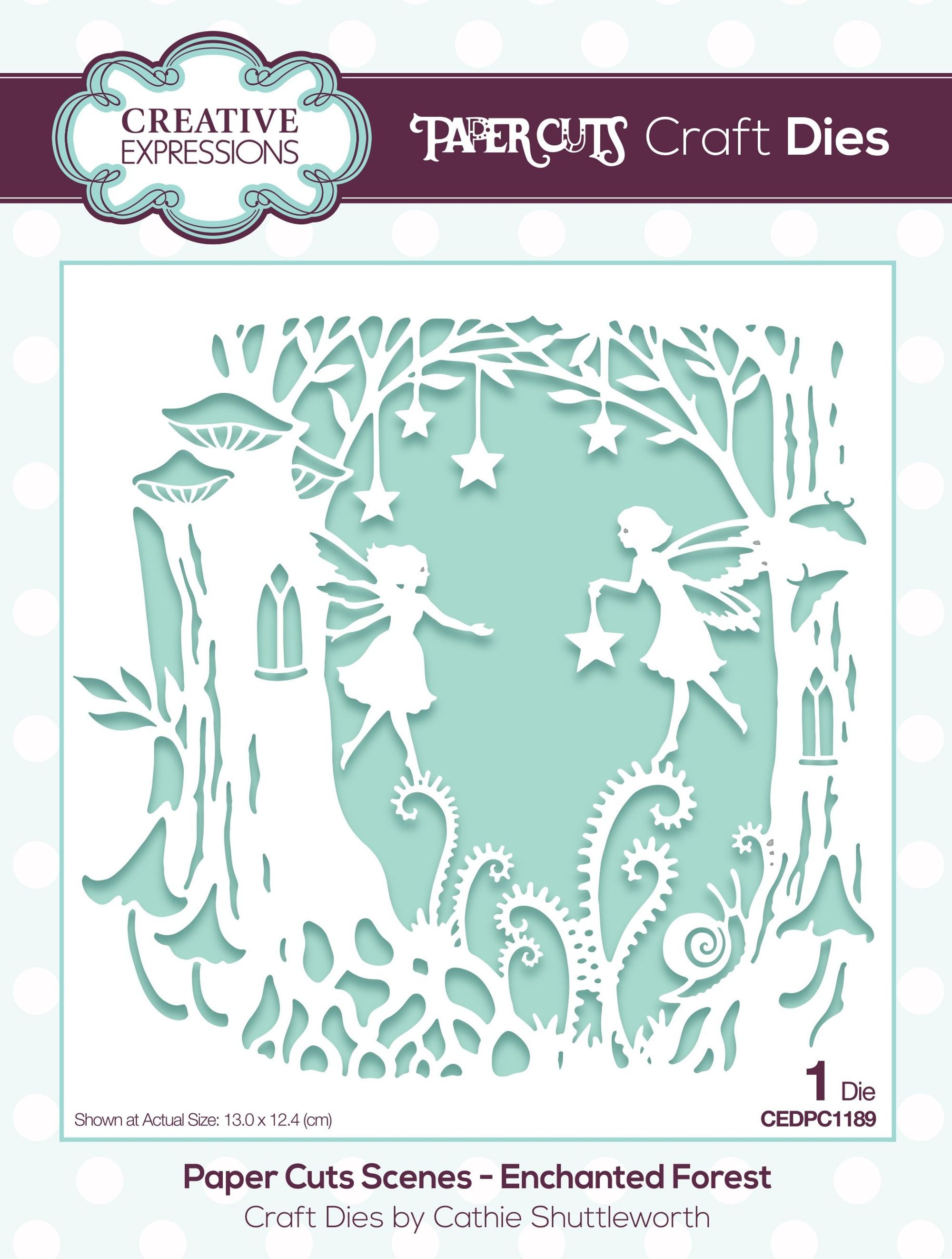Creative Expressions Paper Cuts Scene Enchanted Forest Craft Die