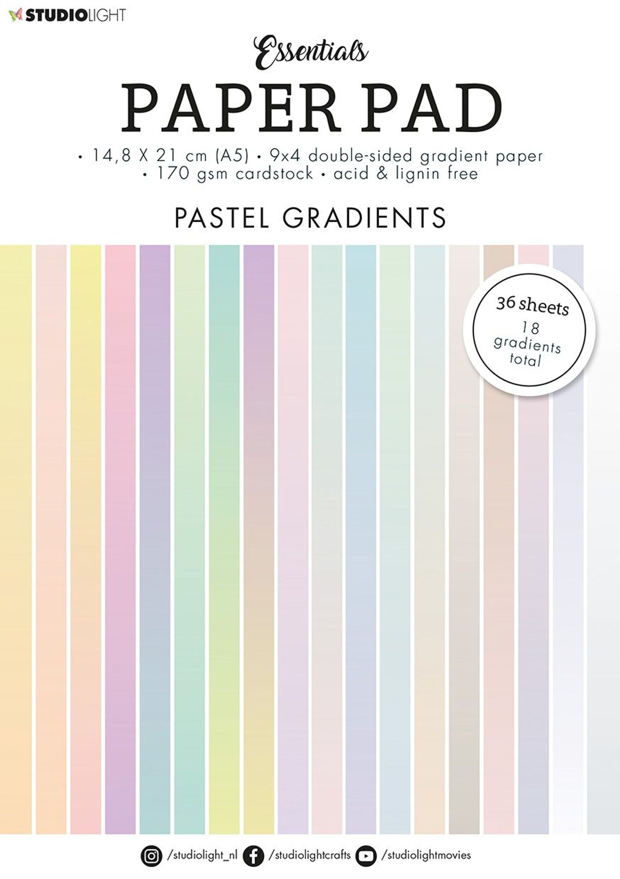 SL Paper Pad Double Sided Pastel Gradients Essentials 148x210mm 36 SH  nr.19