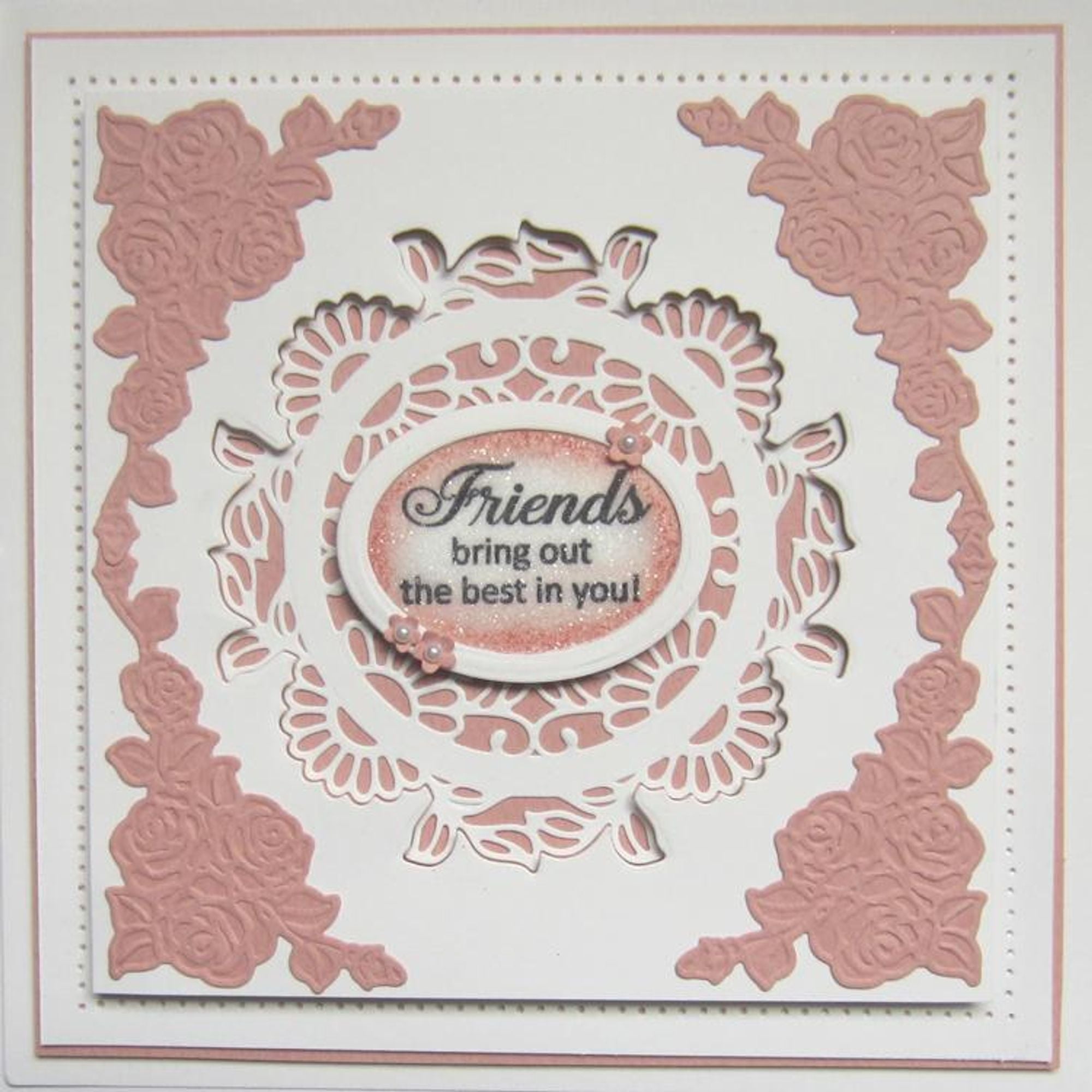Finishing Touches Collection Rose Spray Corners Die