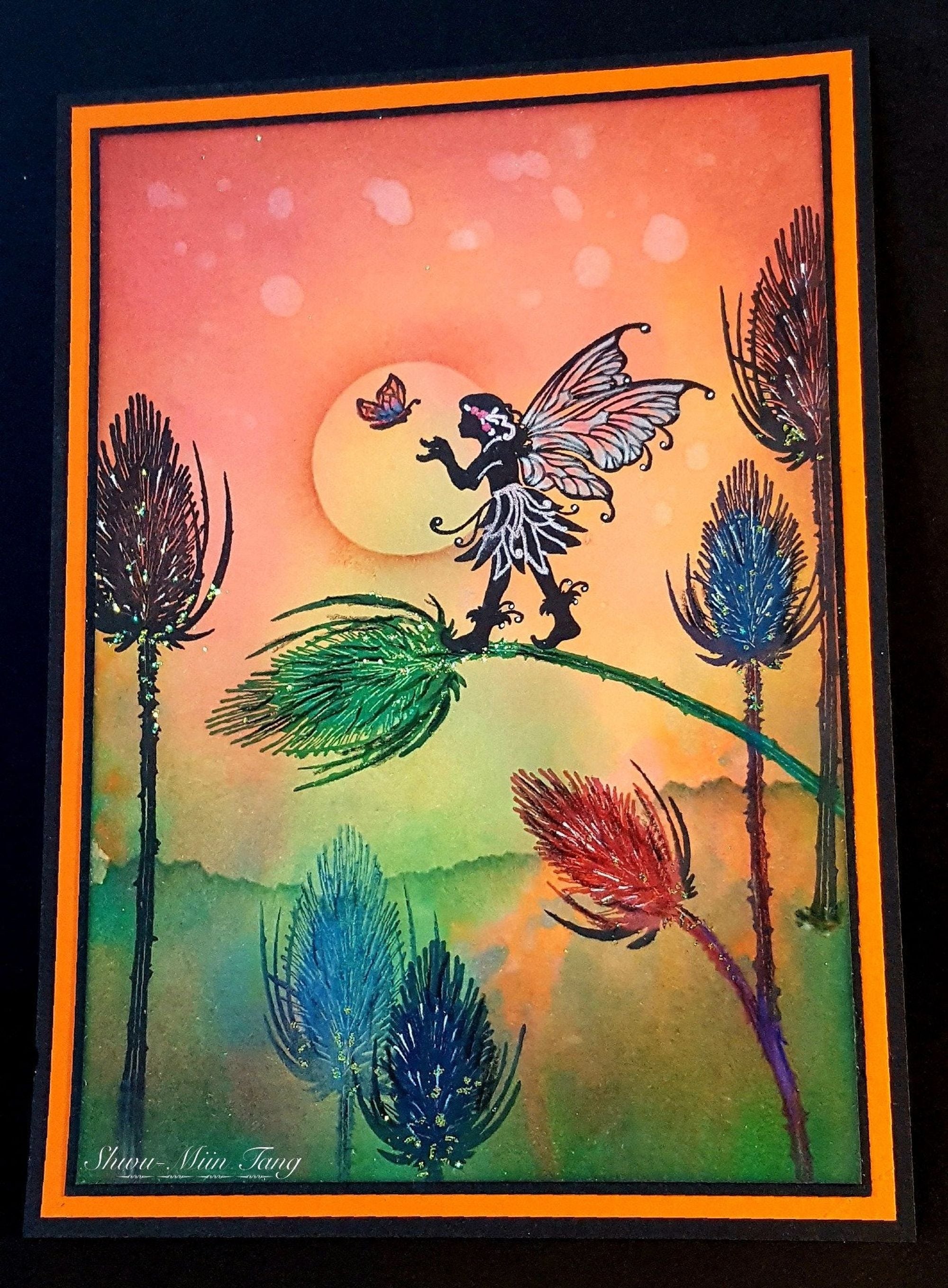 Fairy Hugs Stamps - Black Thistles