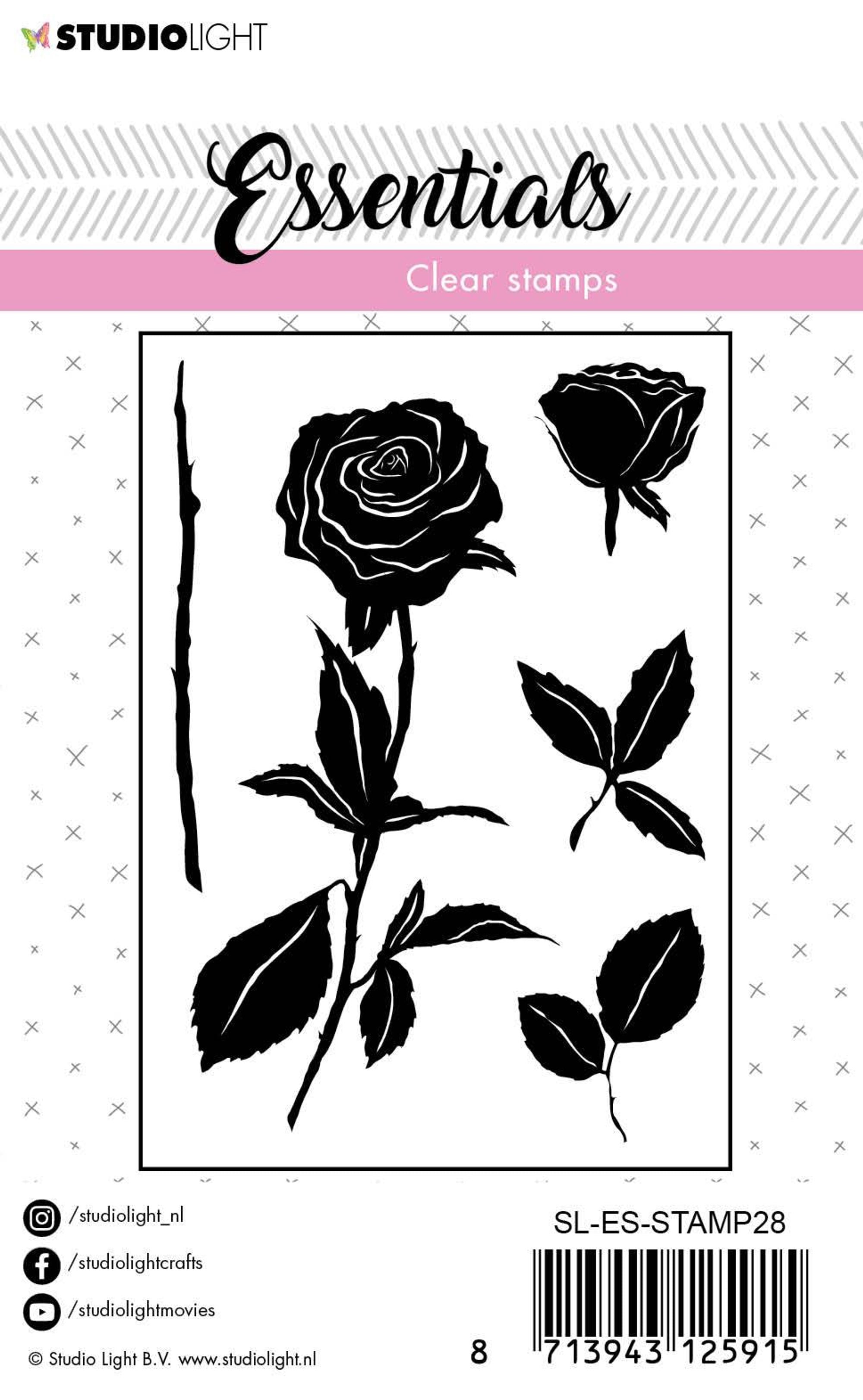 SL Clear Stamp Roses Essentials 73x102,5mm nr.28