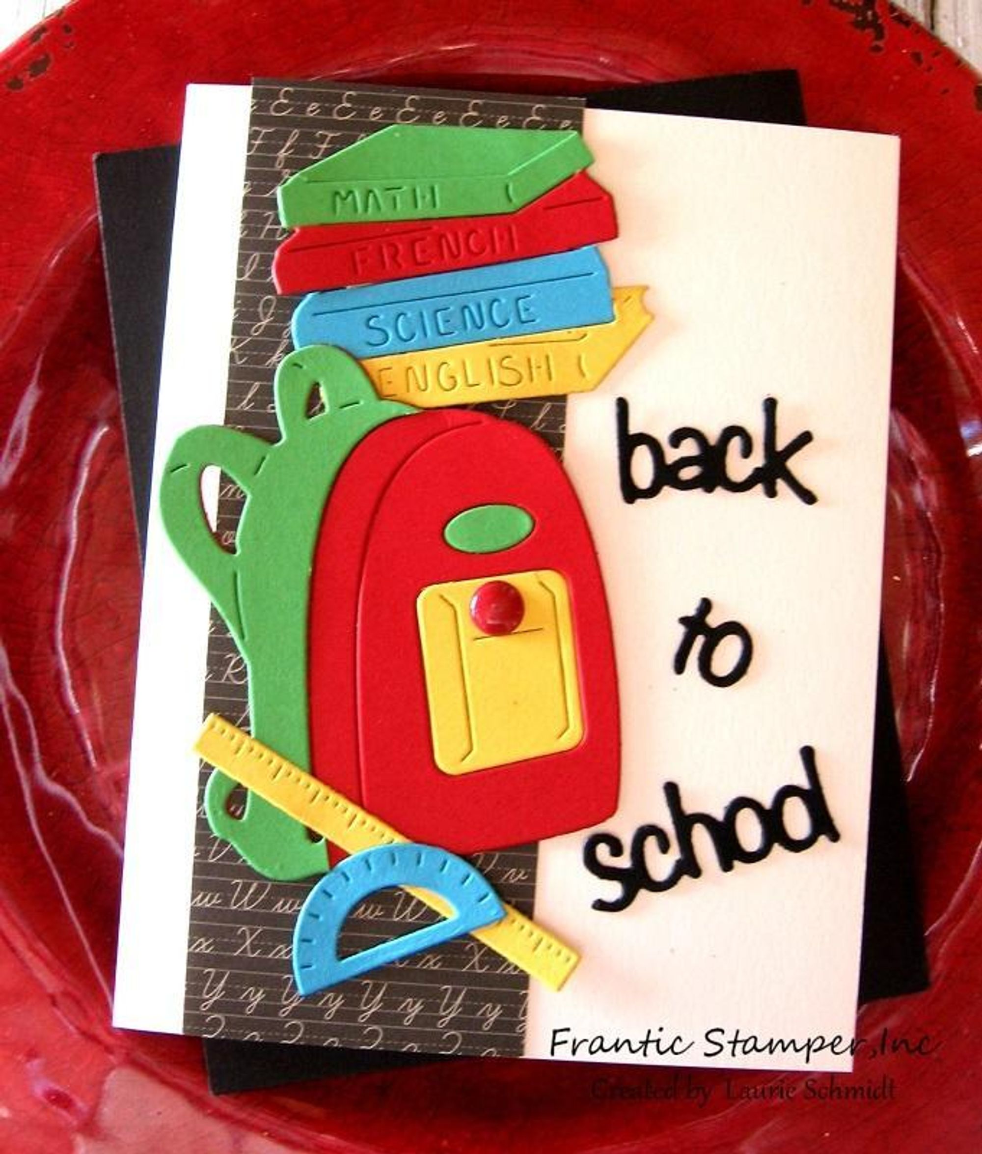 Frantic Stamper Precision Die - Back to School Backpack