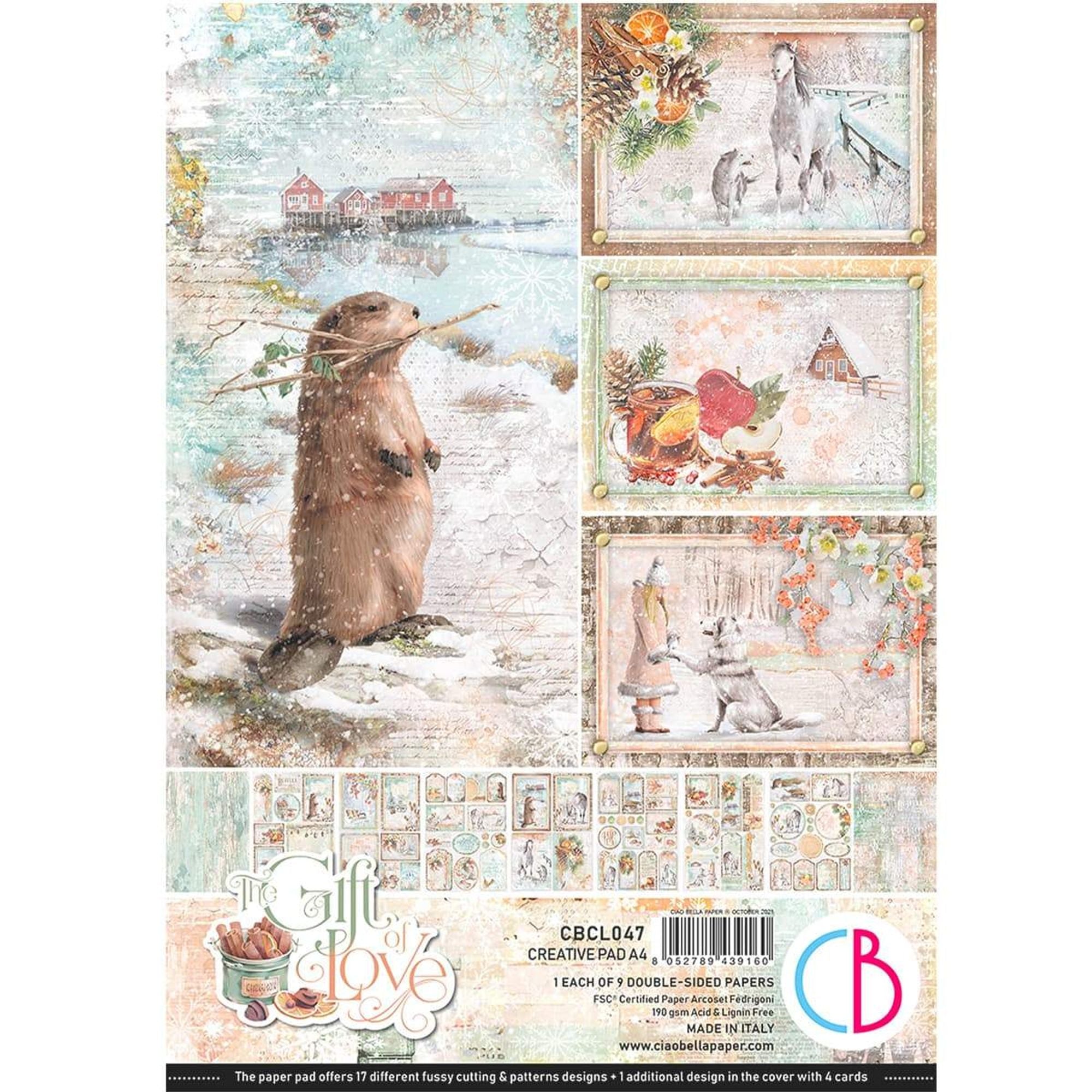Ciao Bella The Gift of Love Creative Pad A4 9/Pkg