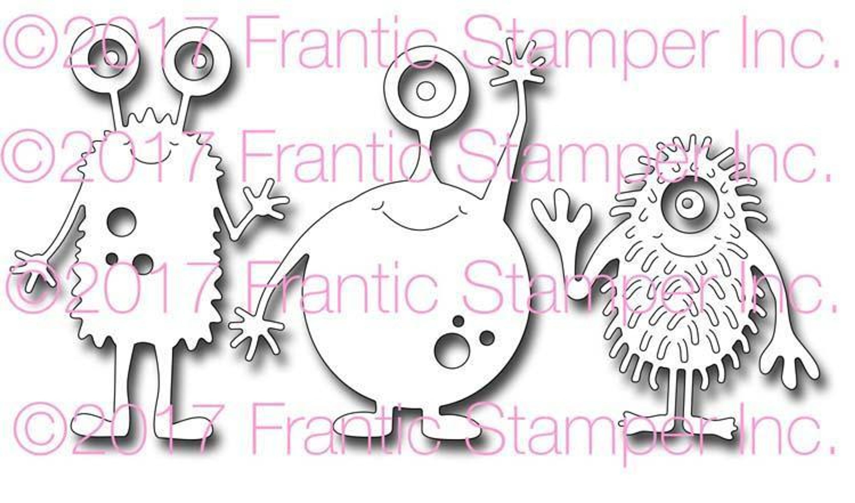 Frantic Stamper Precision Die - Monster Fun