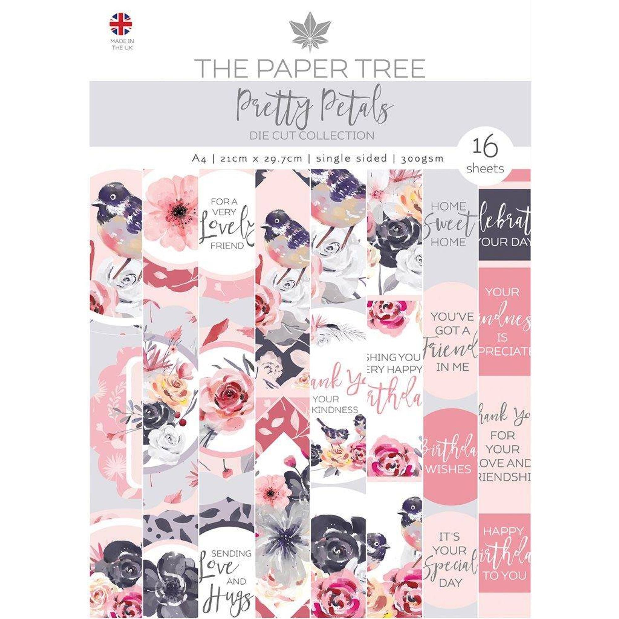 The Paper Tree Pretty Petals A4 Die Cut sheets
