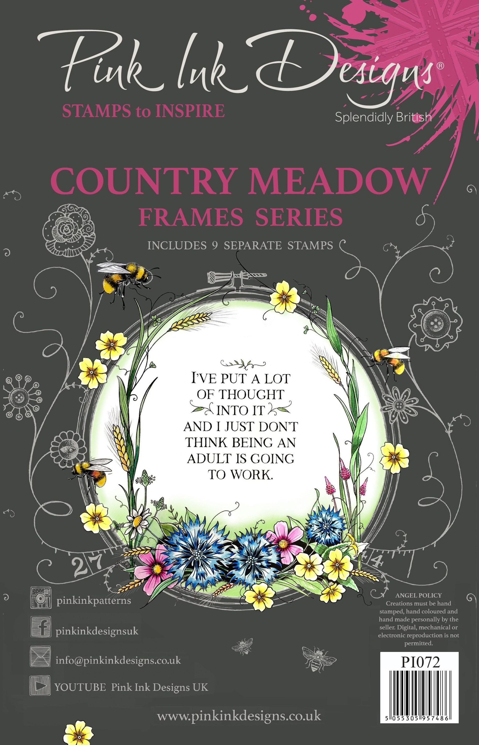 Country Meadow A5 Clear Stamp Set