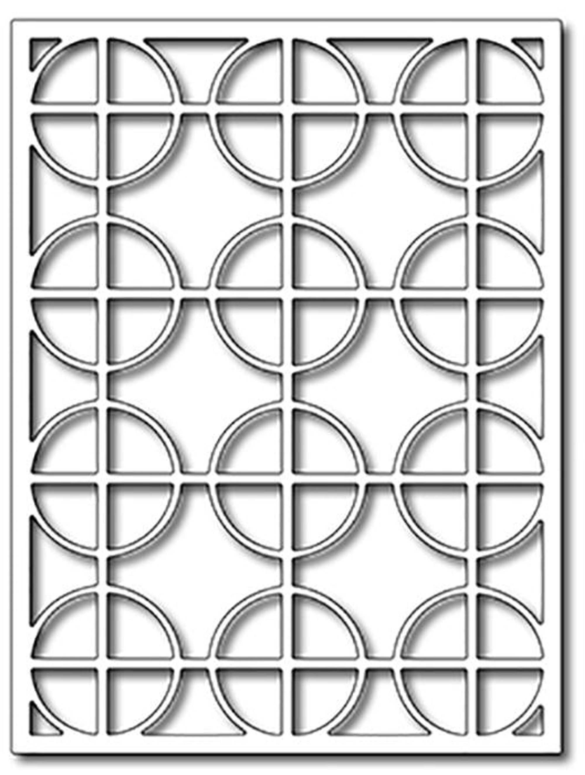 Frantic Stamper Precision Die - Circle Cross Card Panel