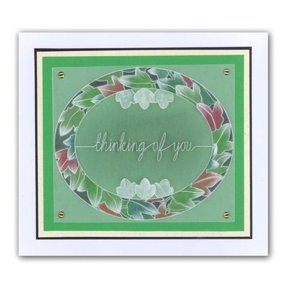 Groovi Template - Ivy Wreath A5 Square Plate